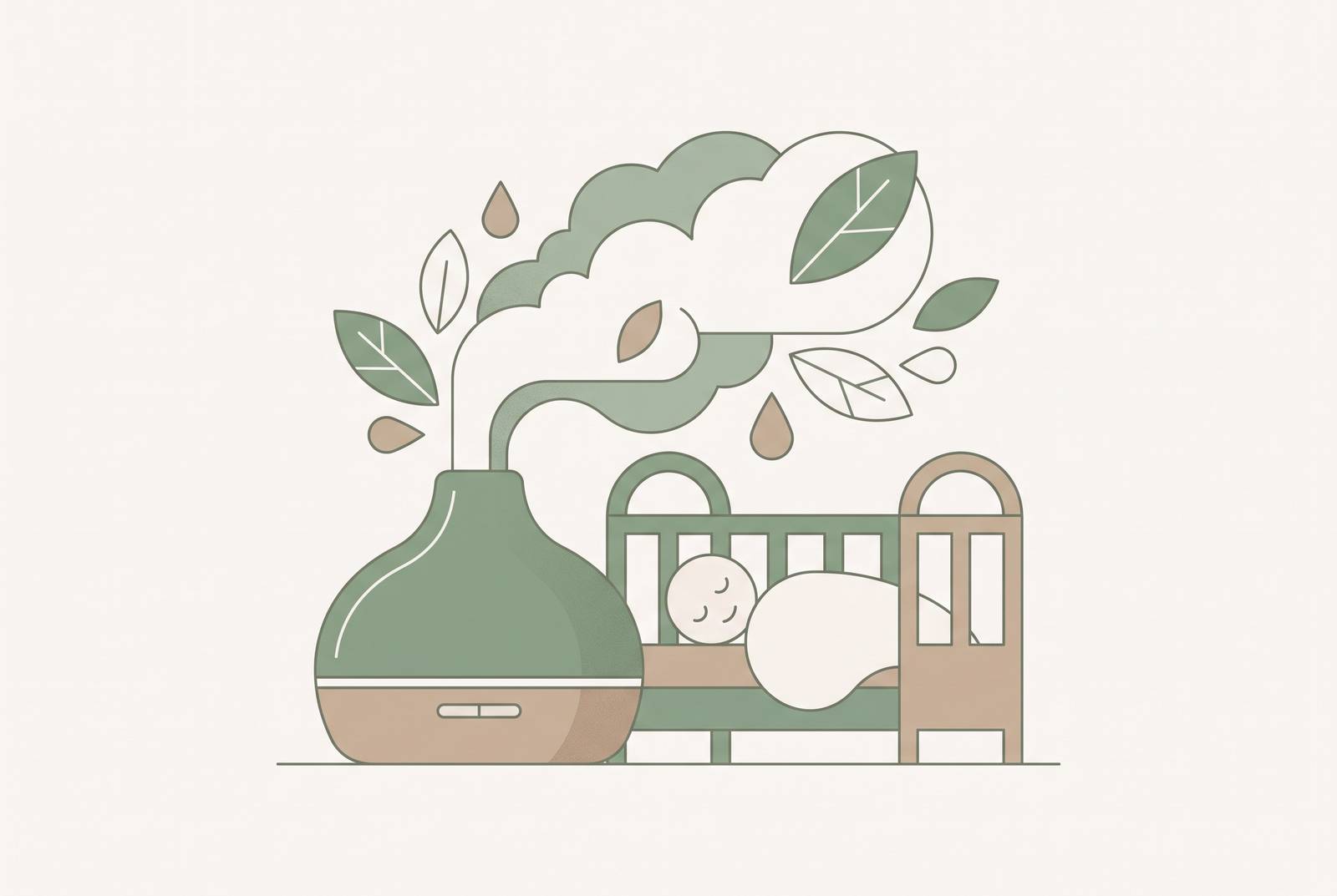 Cover illustration for “Essential Oils Safe for Diffusing Around Children and Babies”