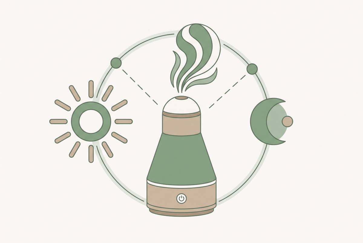 Cover illustration for “Smart Diffuser Scheduling for Morning and Evening Scent Routines”