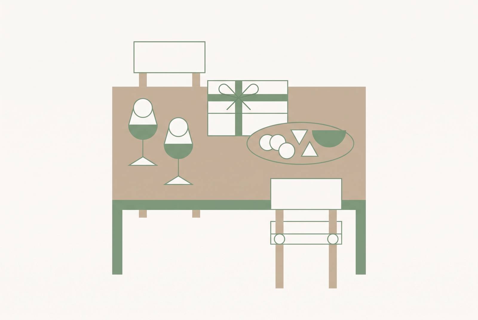 Cover illustration for “Gift Ideas for Married Couples Who Entertain”