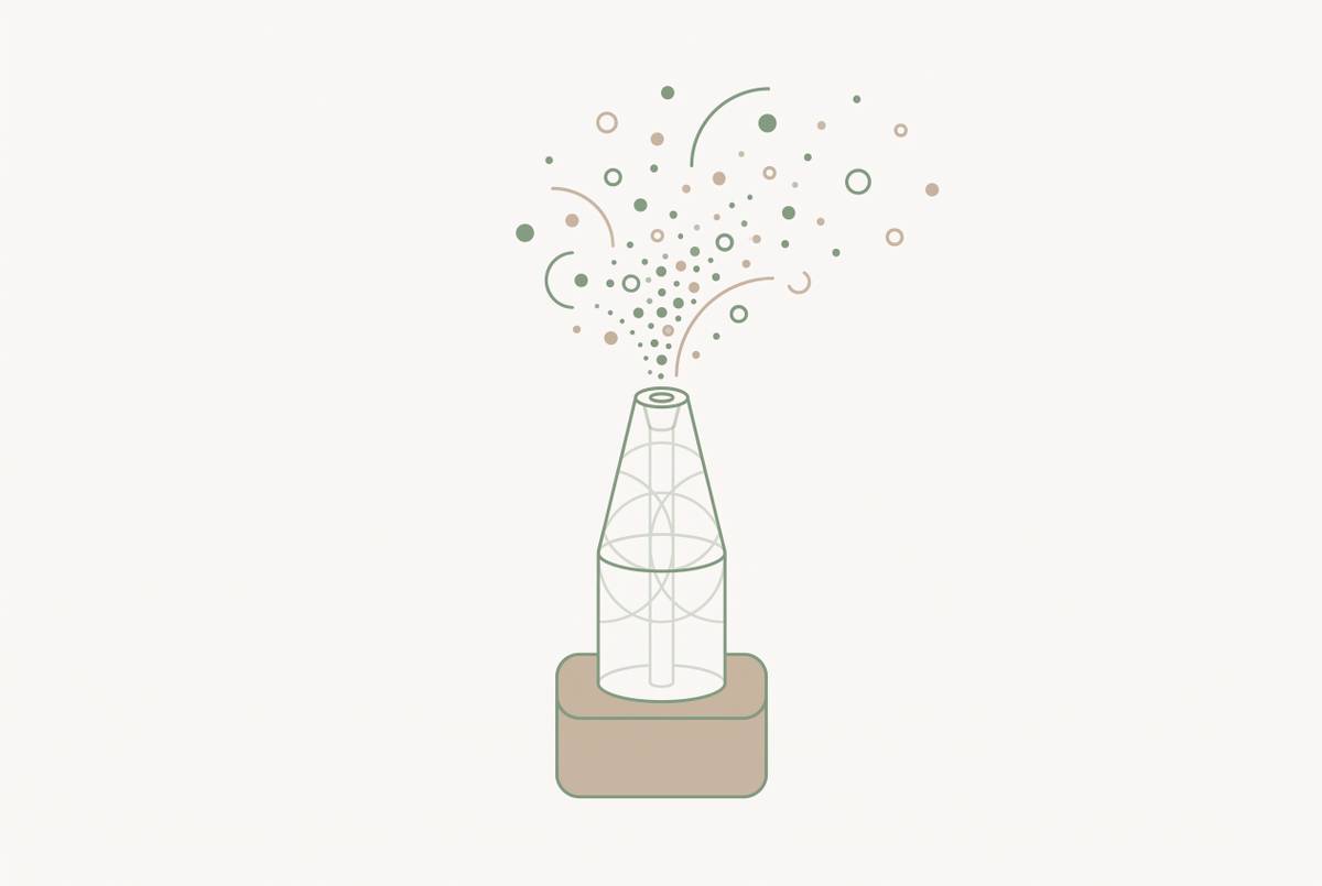 Cover illustration for “Nebulizing Diffuser Technology Explained for Home Buyers”