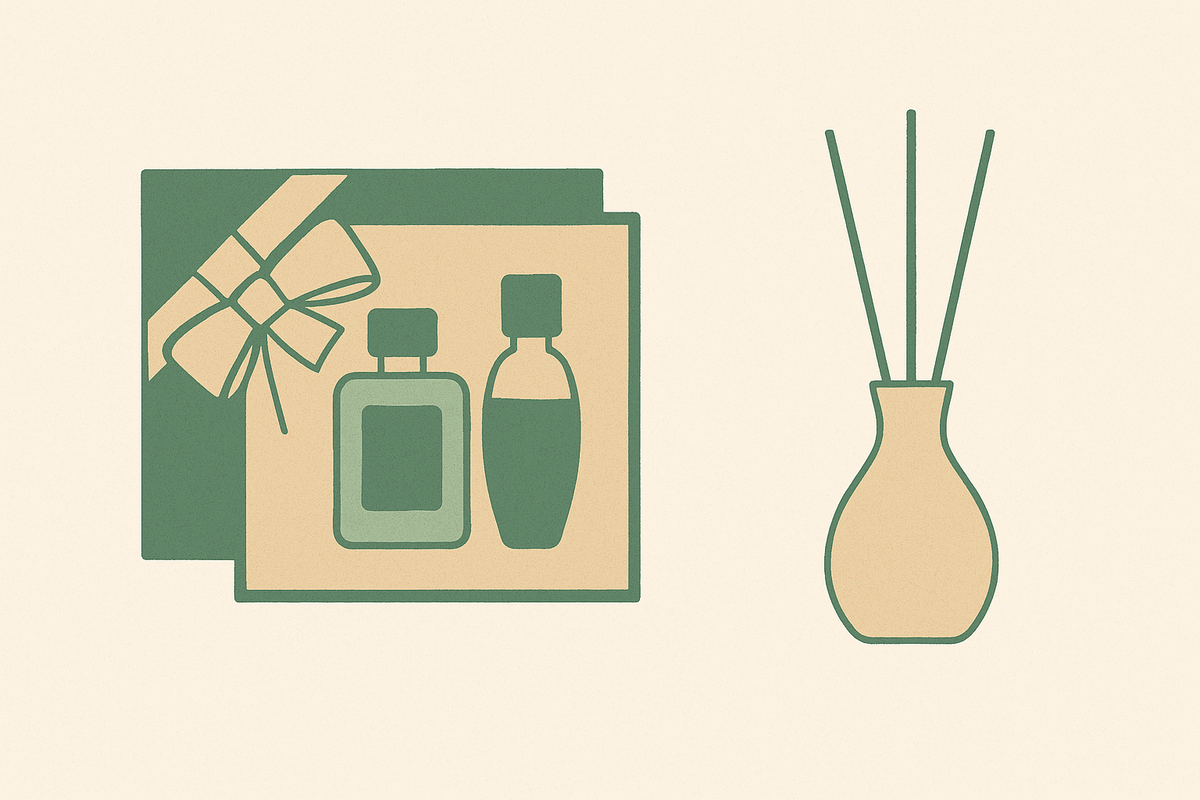 Cover illustration for “Fragrance Gift Sets vs. Standalone Diffusers: What to Buy”