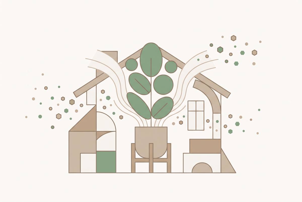Cover illustration for “VOC Exposure and Indoor Air Safety for Sensitive Households”