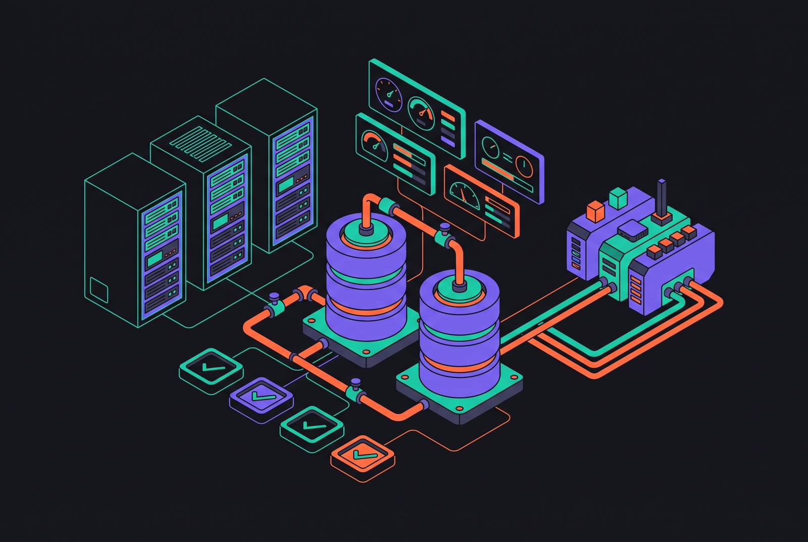 Cover illustration for “Production Readiness Checklist for SaaS Backend Systems”