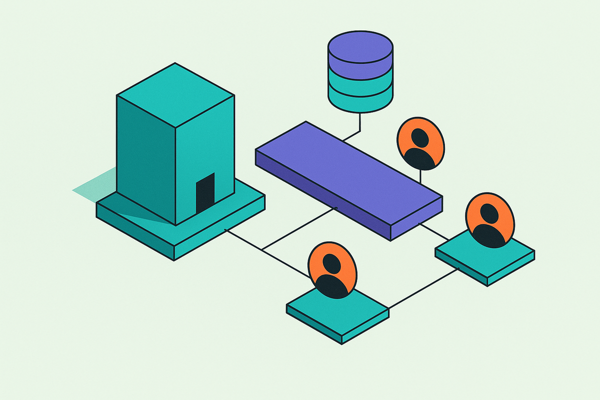 Cover illustration for “Organization and Team Membership Data Models for B2B SaaS”