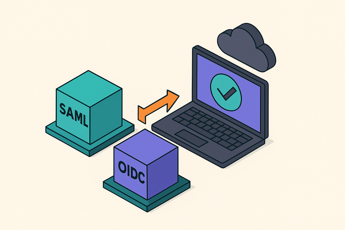 Cover illustration for “SAML vs OIDC for SaaS Enterprise SSO Integration”
