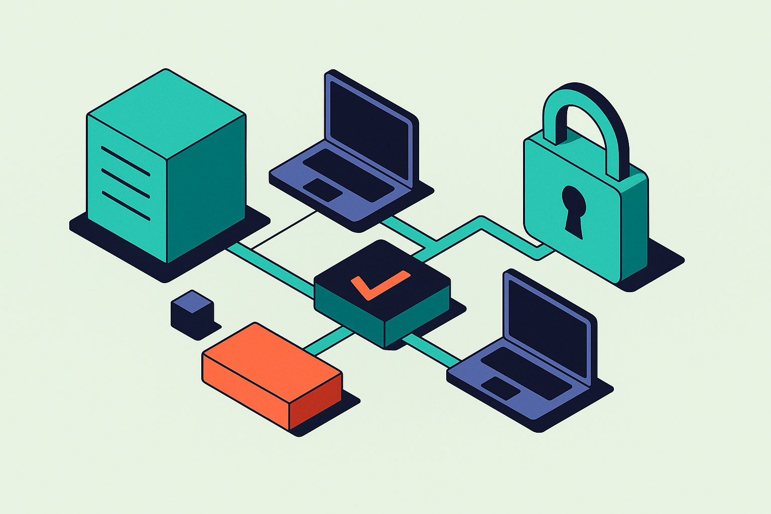 Cover illustration for “Machine-to-Machine Authentication Patterns for SaaS Backend Services”