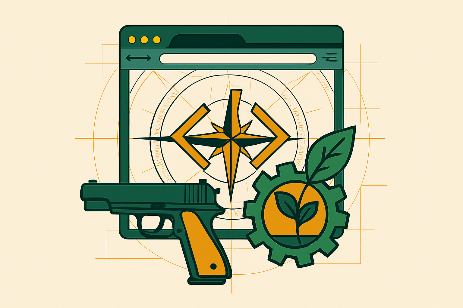 Cover illustration for “SEO for Gun Stores and Firearms Retailers”