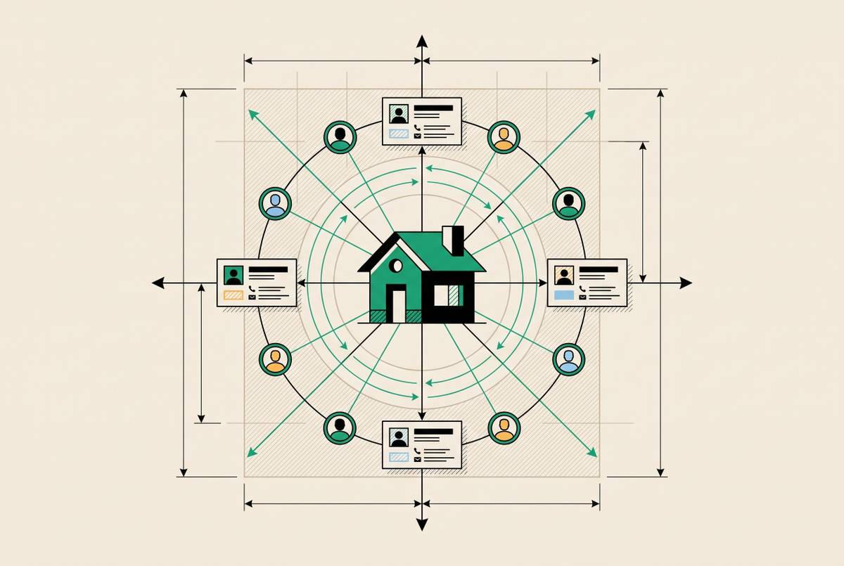 Cover illustration for “CRM Selection for Real Estate Agents and Small Brokerages”