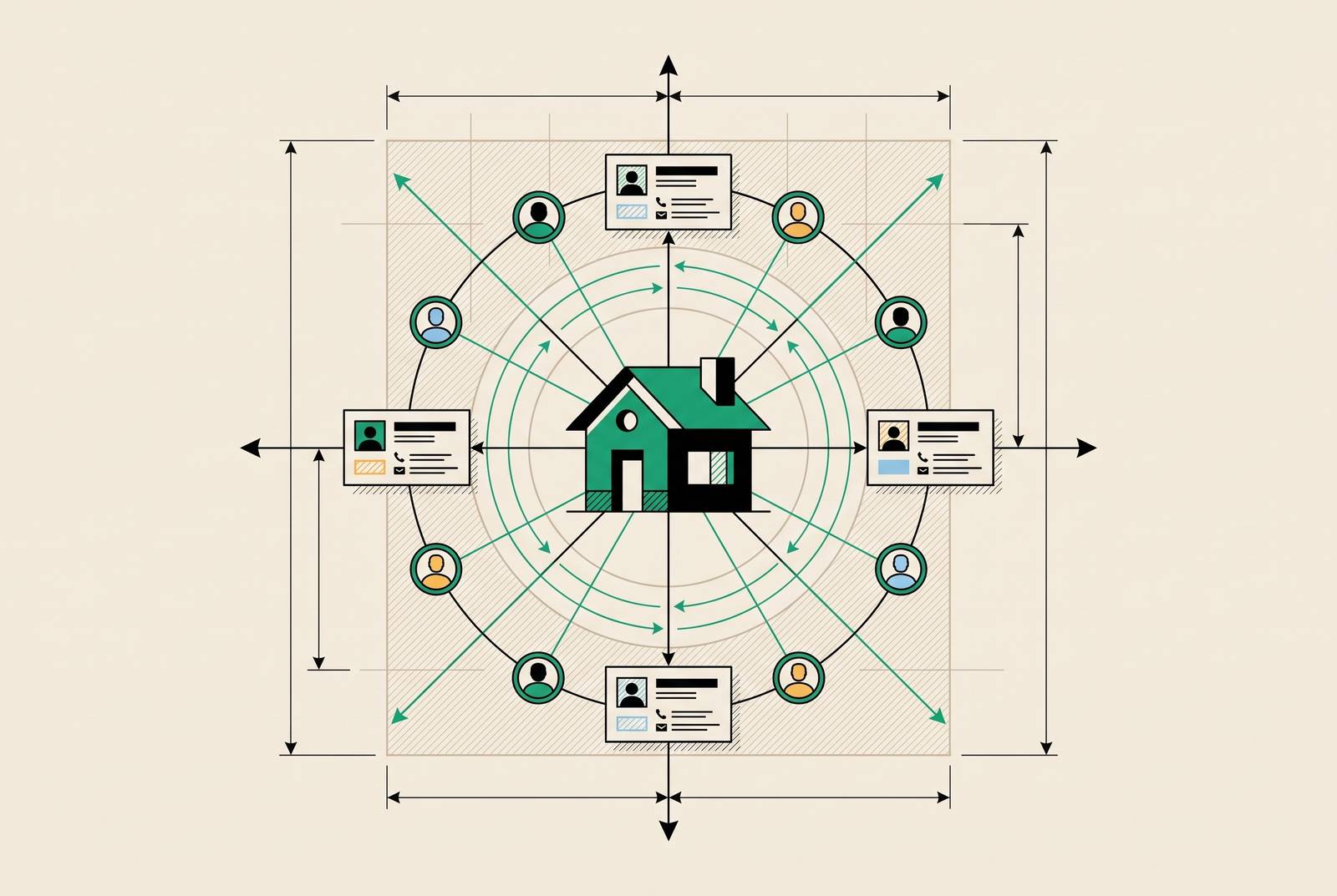 Cover illustration for “CRM Selection for Real Estate Agents and Small Brokerages”