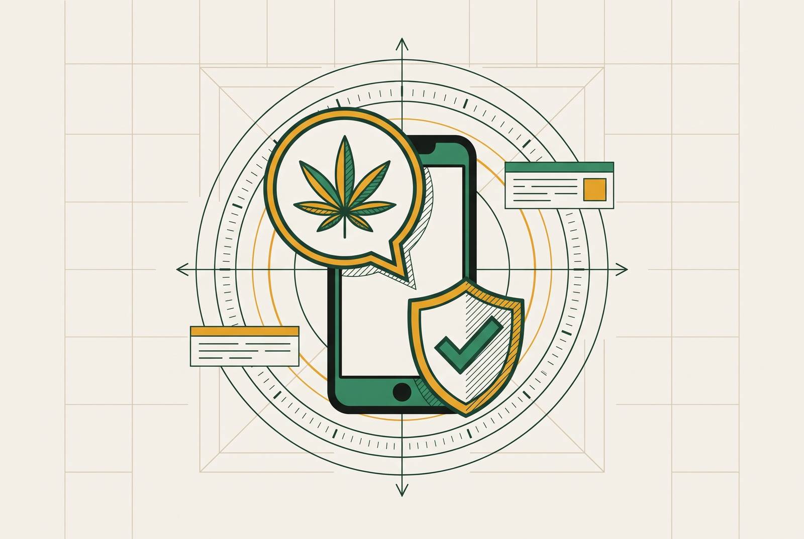 Cover illustration for “SMS and Text Marketing Compliance for CBD Brands”