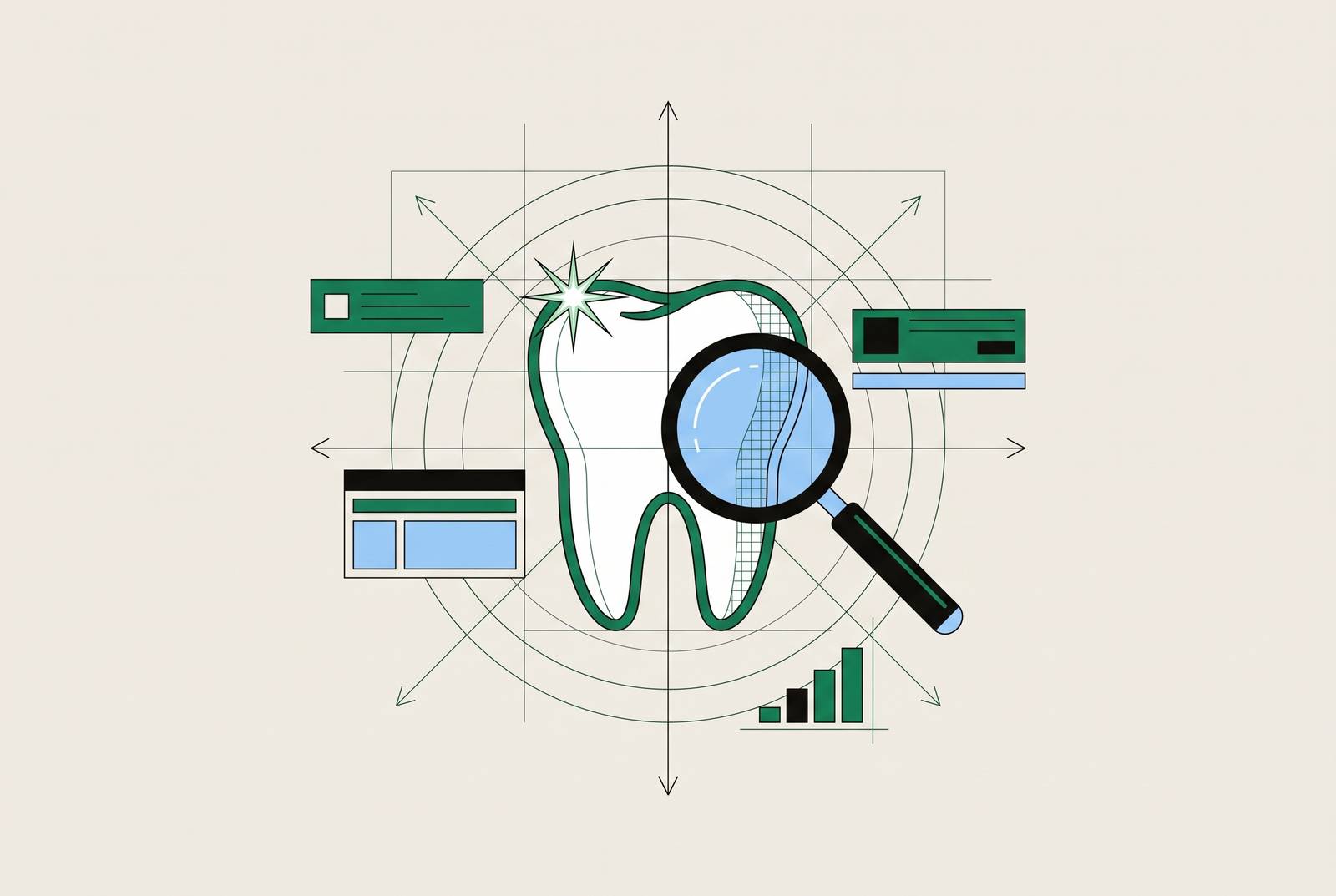 Cover illustration for “How Cosmetic Dentists Rank for Veneer and Whitening Searches”