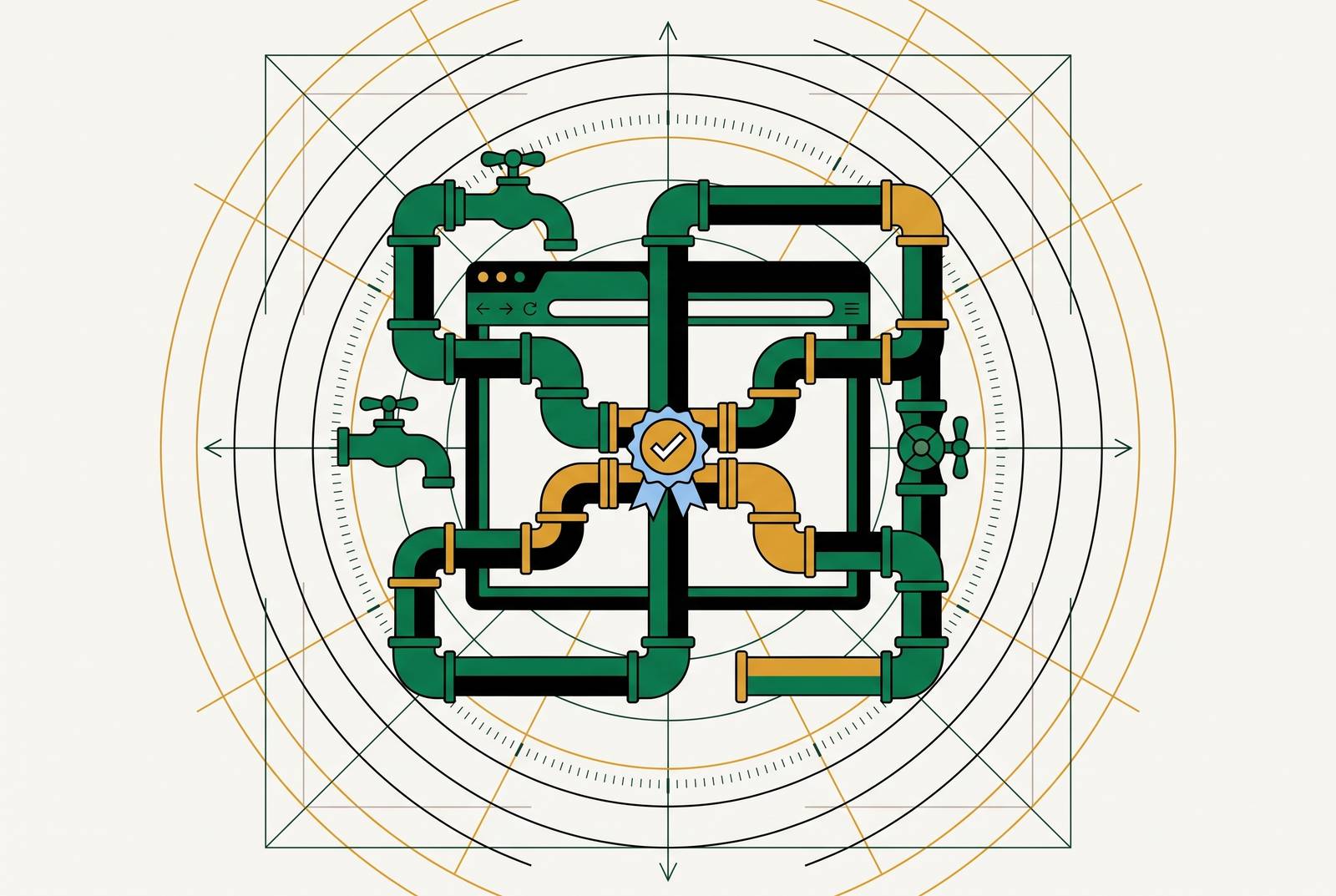 Cover illustration for “Plumbing Company Website Requirements for Contractor Licensing Trust”