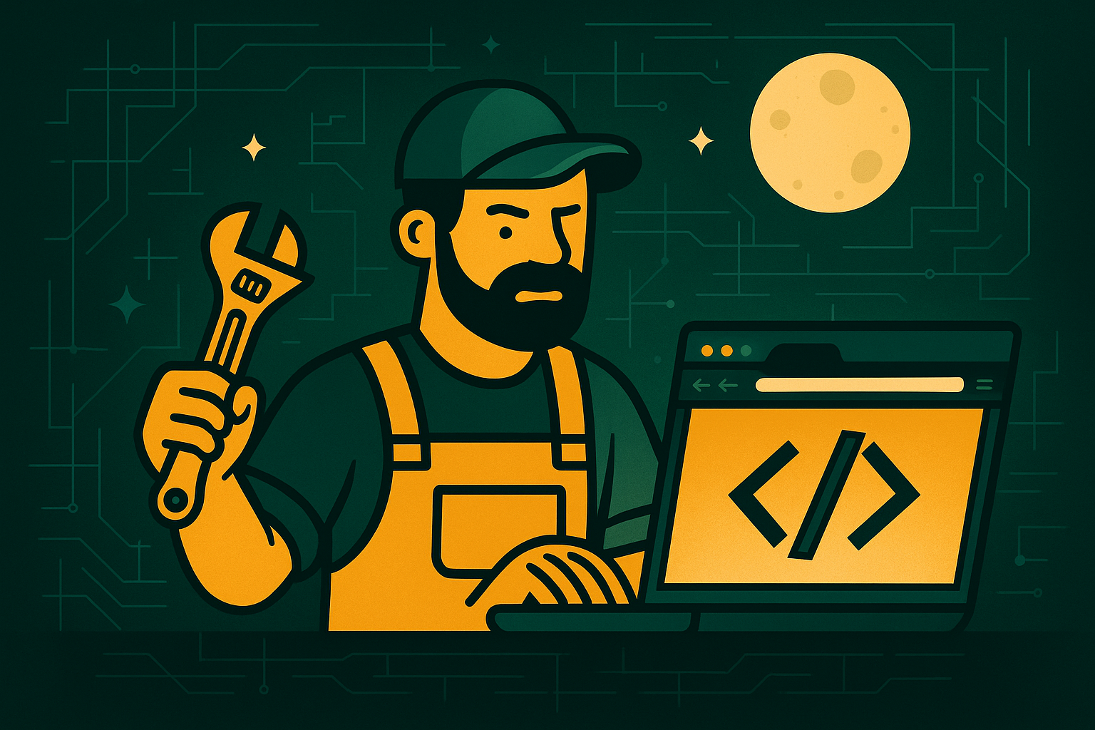 Cover illustration for “How Plumbers Convert Late-Night Site Visitors Before They Call a Competitor”