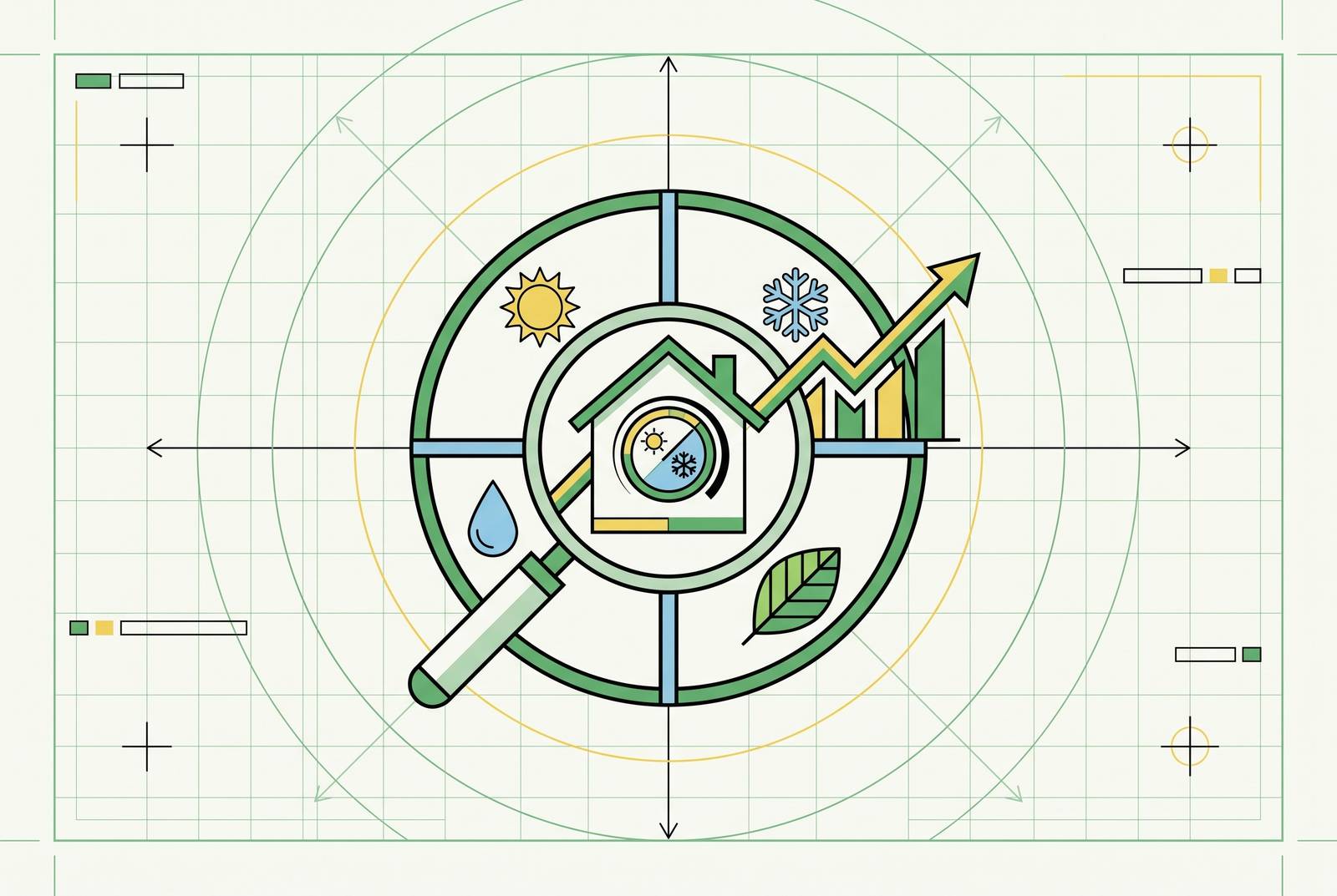 Cover illustration for “Seasonal SEO Campaign Planning for HVAC Businesses”
