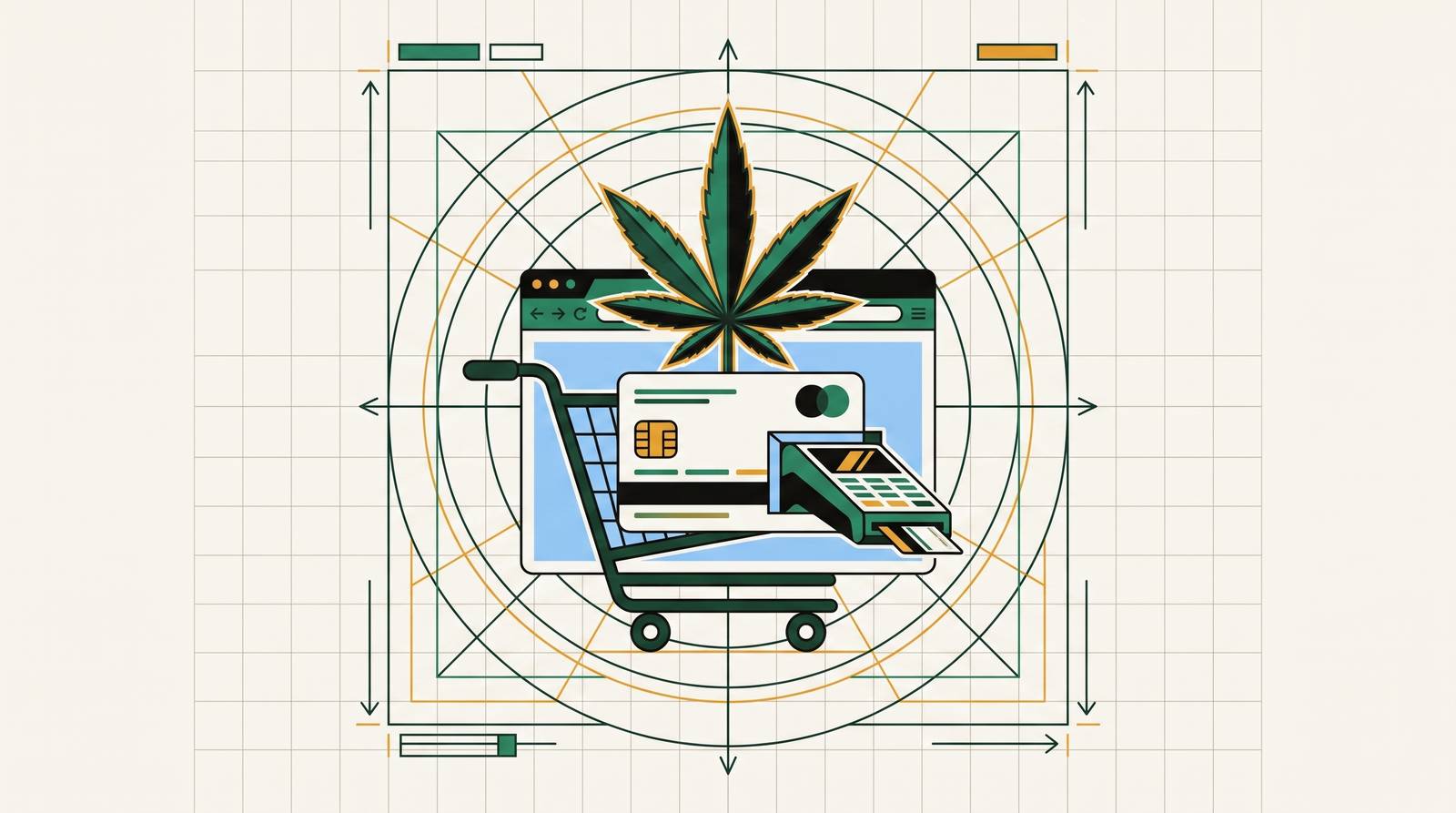 Cover illustration for “Payment Processing Options for CBD E-Commerce”