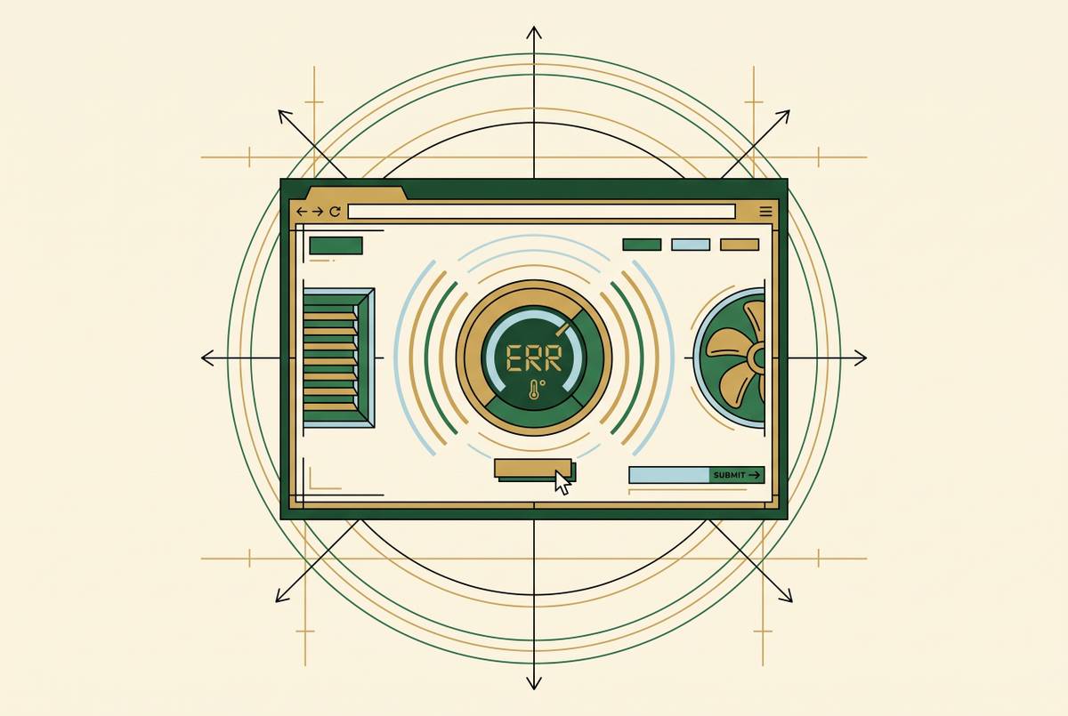 Cover illustration for “HVAC Website Design for Emergency Service Lead Capture”