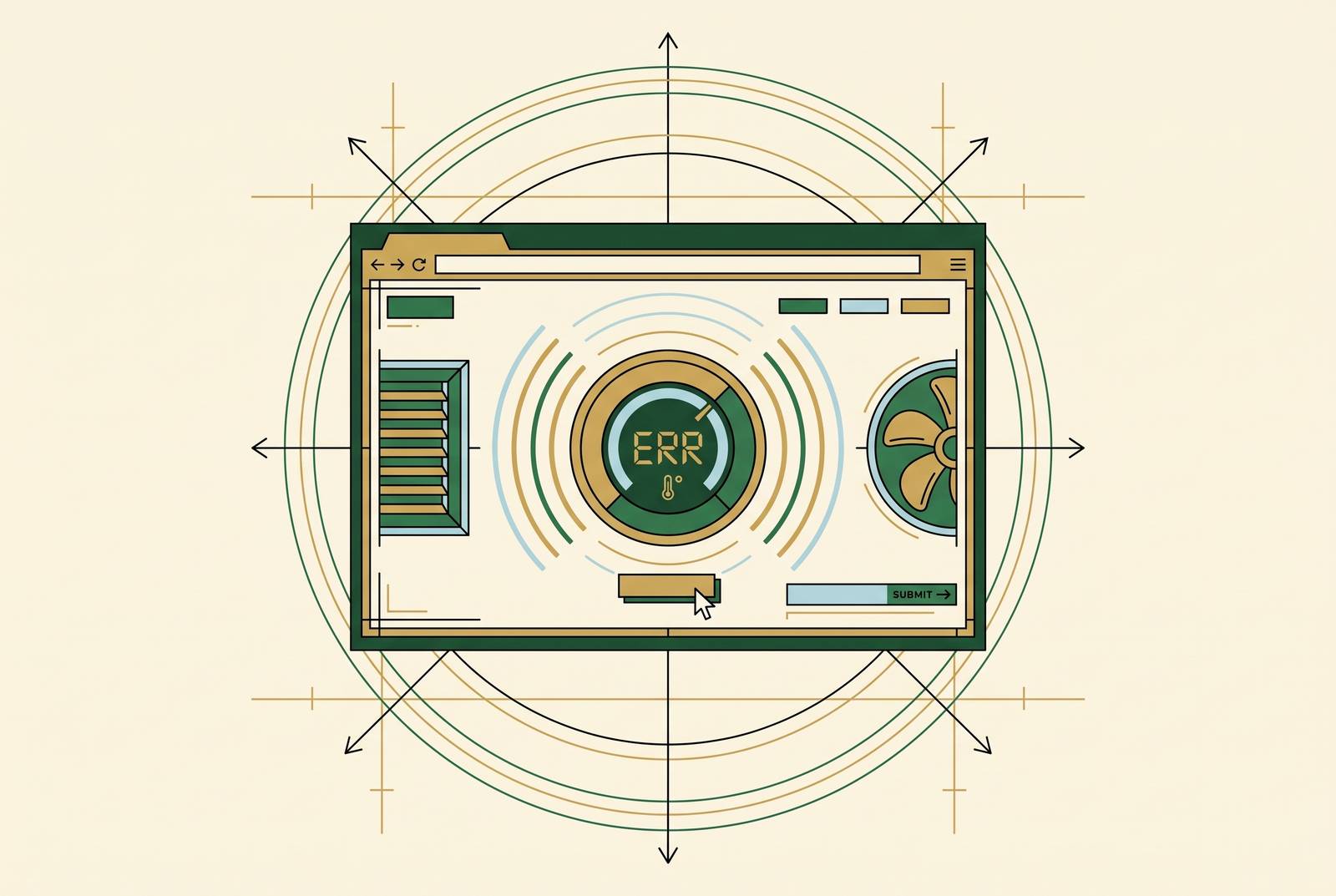 Cover illustration for “HVAC Website Design for Emergency Service Lead Capture”
