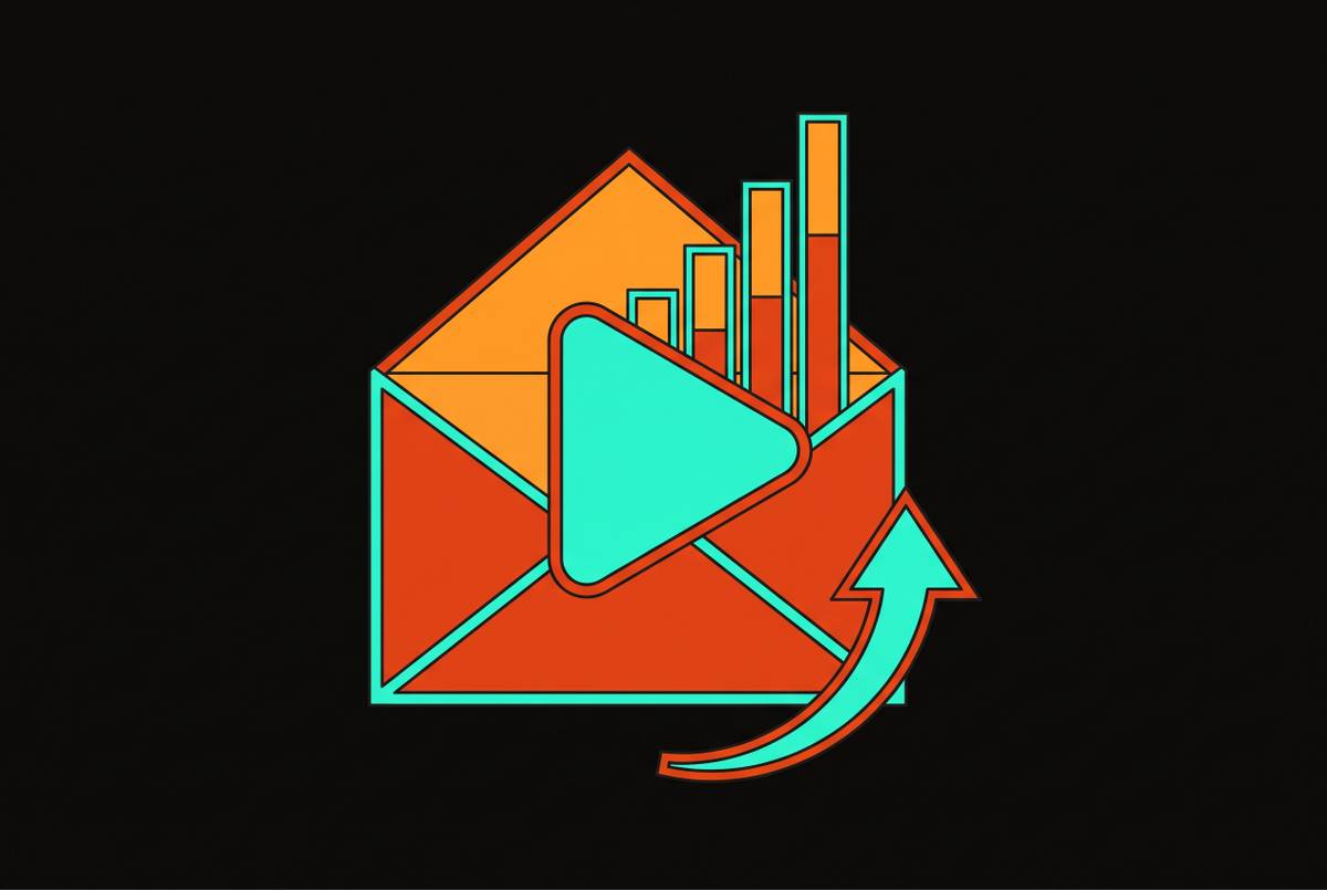 Cover illustration for “Video Email Open and Reply Rate Benchmarks for B2B SaaS”