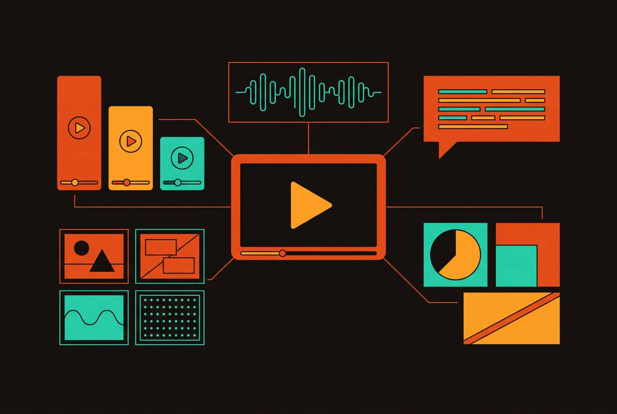 Cover illustration for “Repurposing a Launch Video into a Multi-Channel Asset Library”