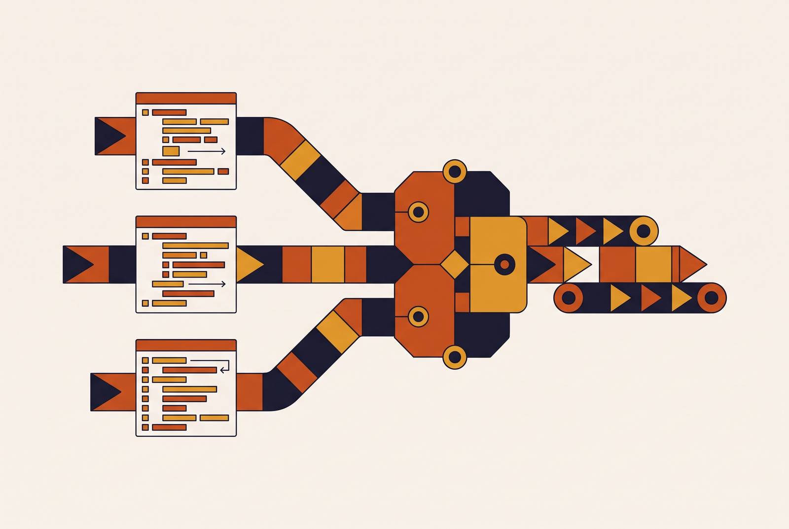 Cover illustration for “Open Source LLMs for Production Coding Workflows”