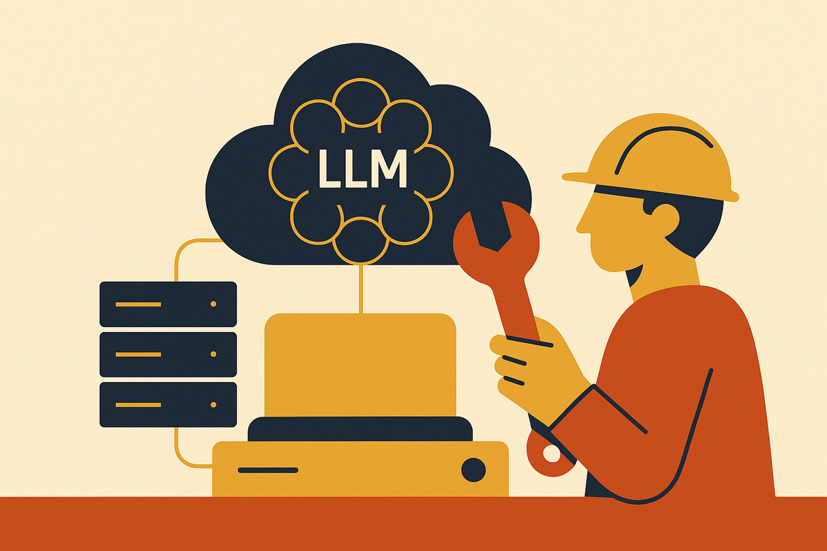 Cover illustration for “When to Build Custom LLM Infrastructure In-House”