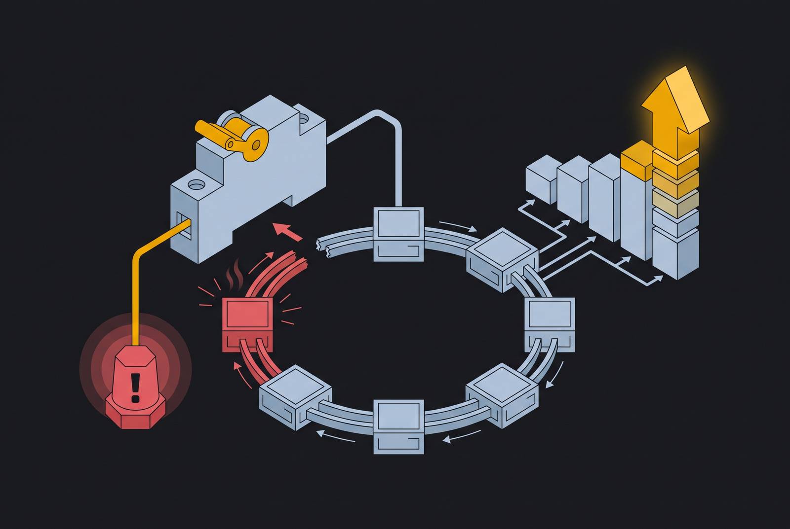 Cover illustration for “Runaway Agent Loop Detection and Cost Circuit Breakers”