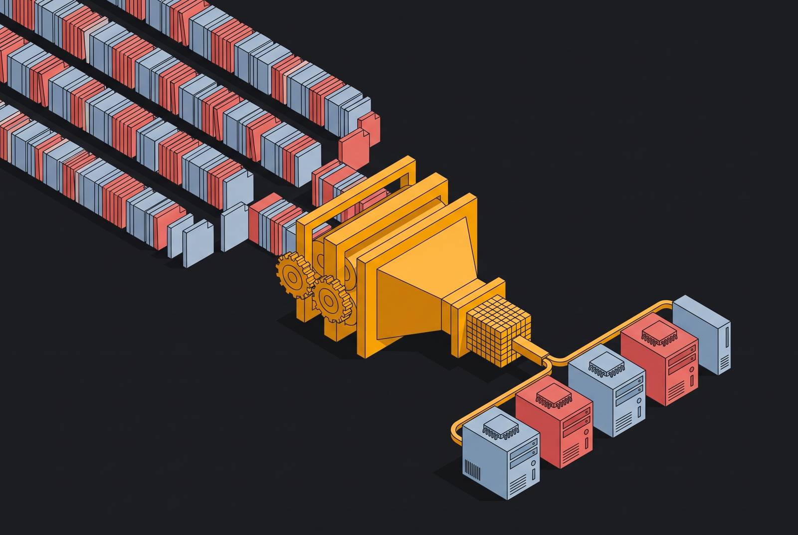 Cover illustration for “Prompt Compression Techniques for High-Volume LLM Workloads”