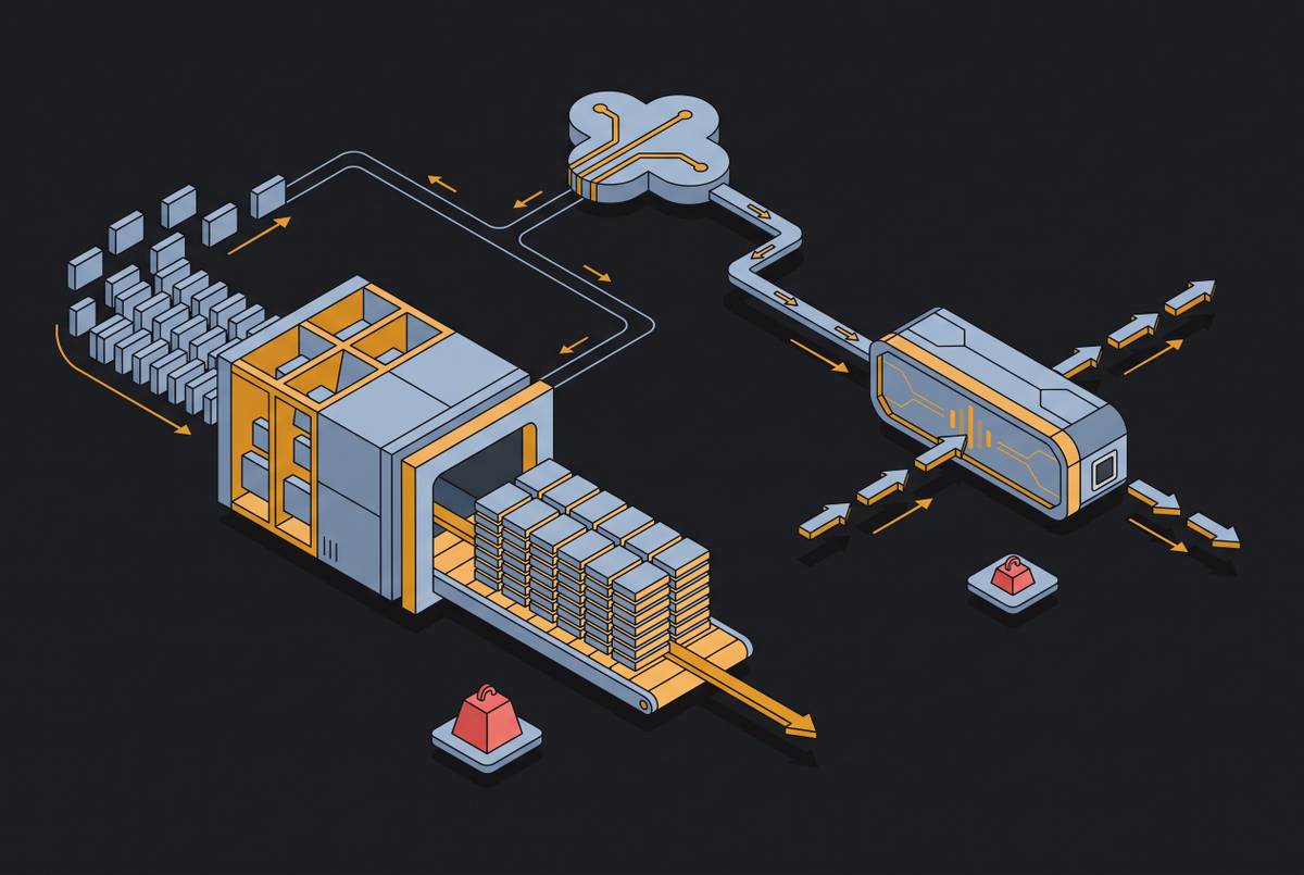 Cover illustration for “Batch Inference Pricing vs Real-Time API Pricing for Async Workloads”