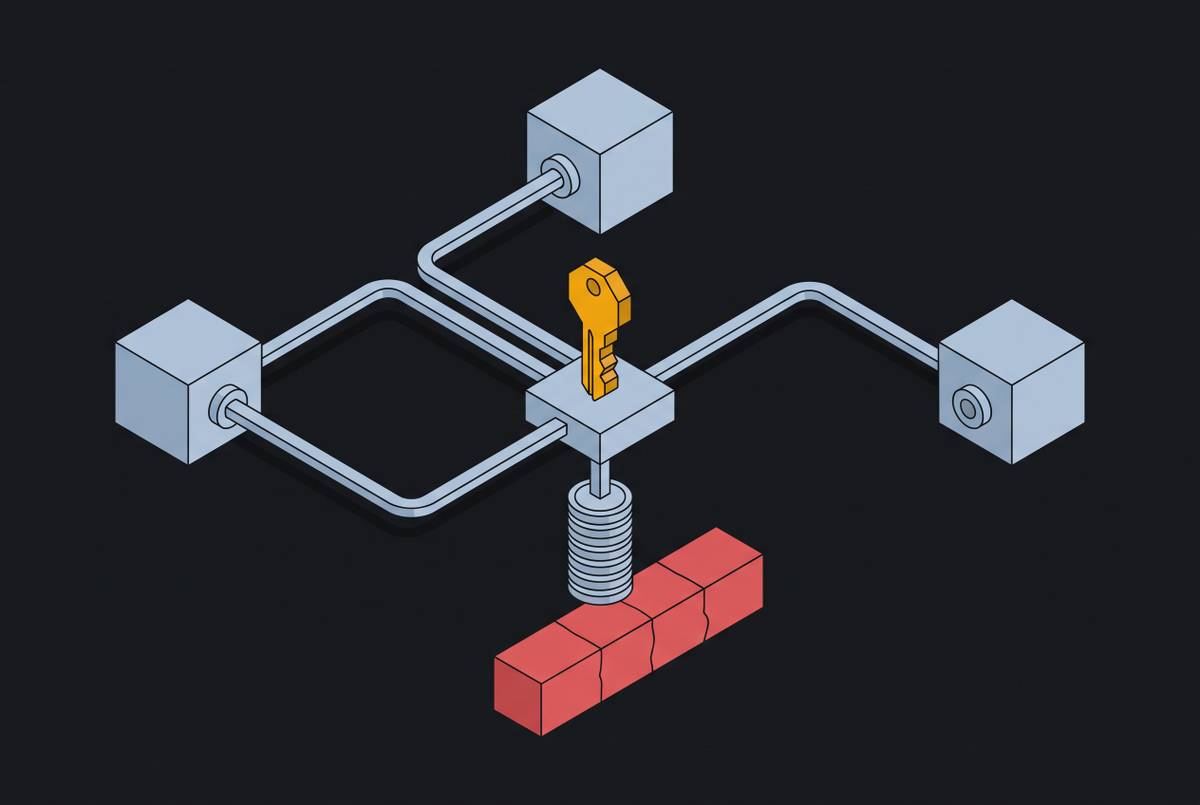Cover illustration for “Shared Credentials and the Spend Attribution Breakdown Problem”