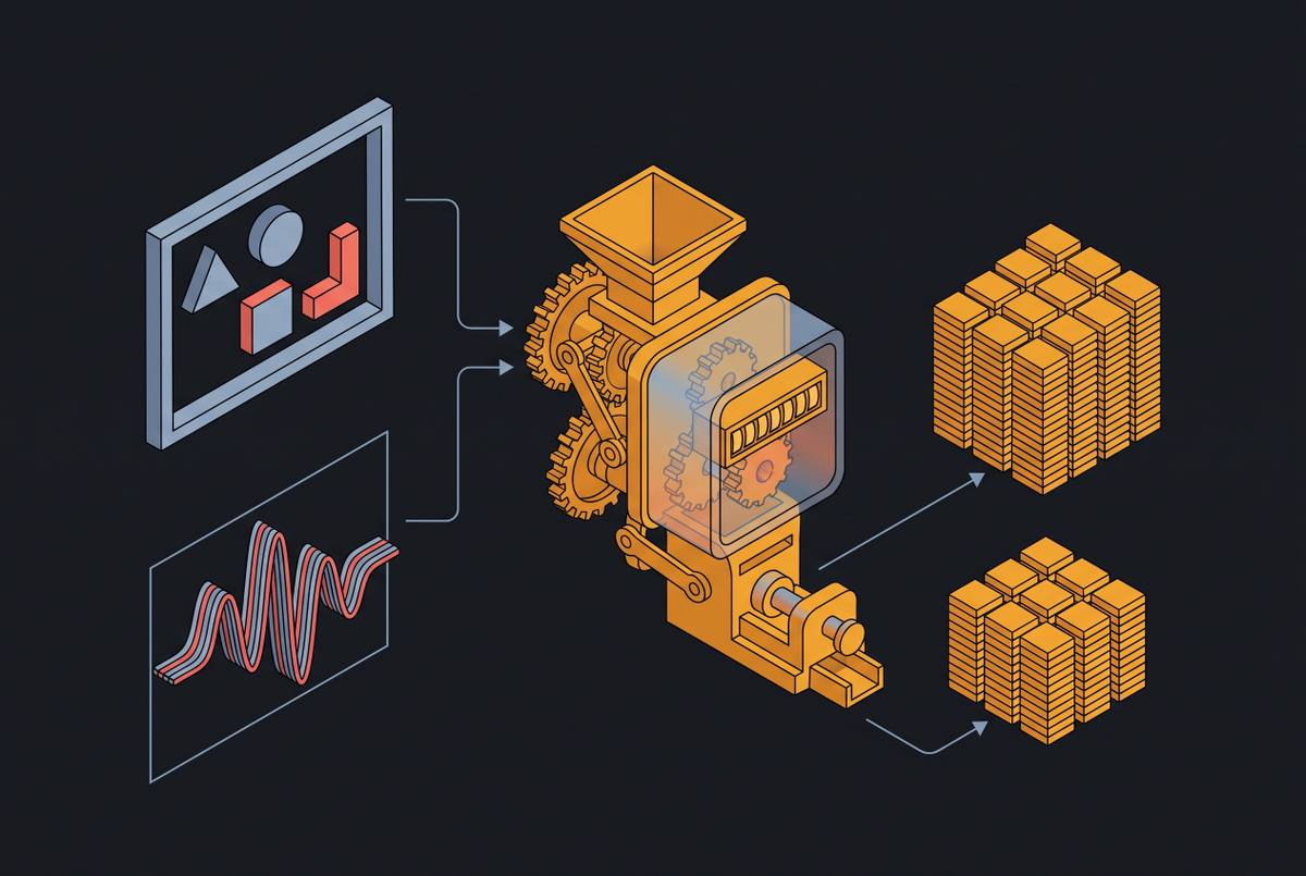 Cover illustration for “Multimodal Token Accounting for Vision and Audio Inputs”