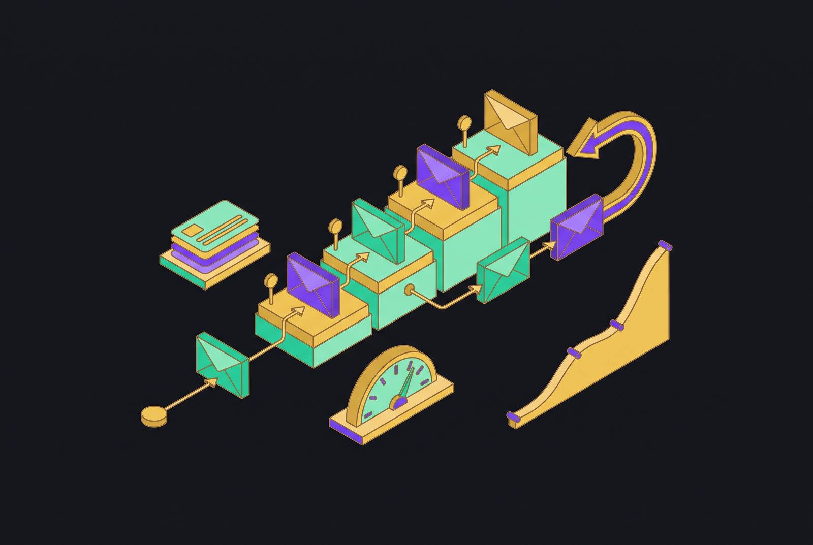 Cover illustration for “SaaS Lifecycle Email Sequences for Activation and Retention”