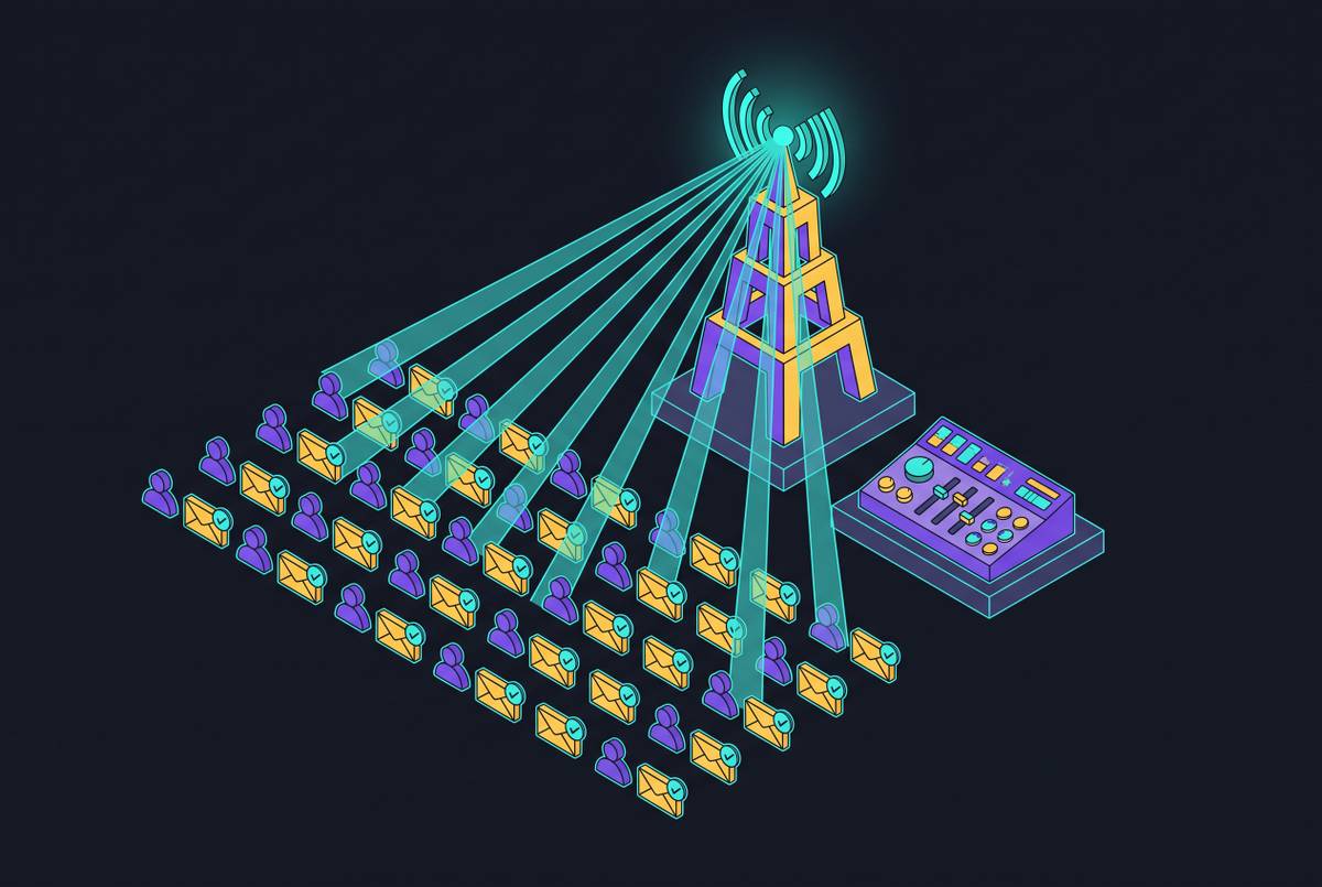 Cover illustration for “Broadcast Campaign Strategy for Opted-In SaaS Audiences”