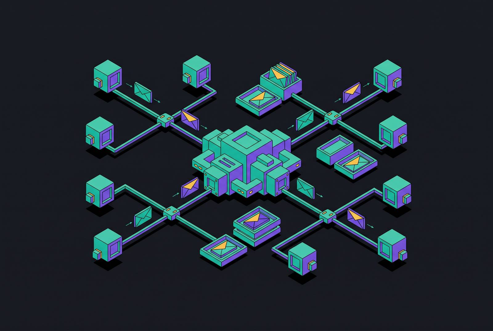 Cover illustration for “Choosing an Email API That Lets AI Agents Own the Full SaaS Communication Layer”