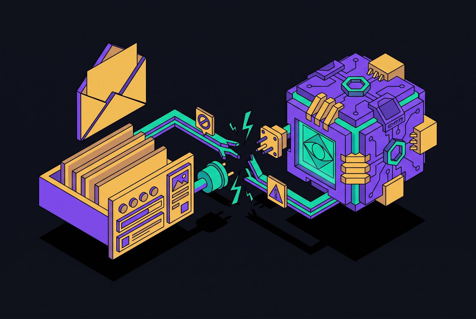 Cover illustration for “Why Email APIs Built for Humans Fail Autonomous Agents”