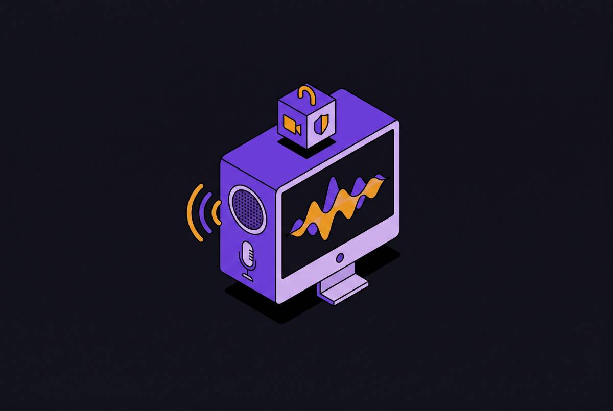 Cover illustration for “On-Device Audio Processing for Meeting Privacy”