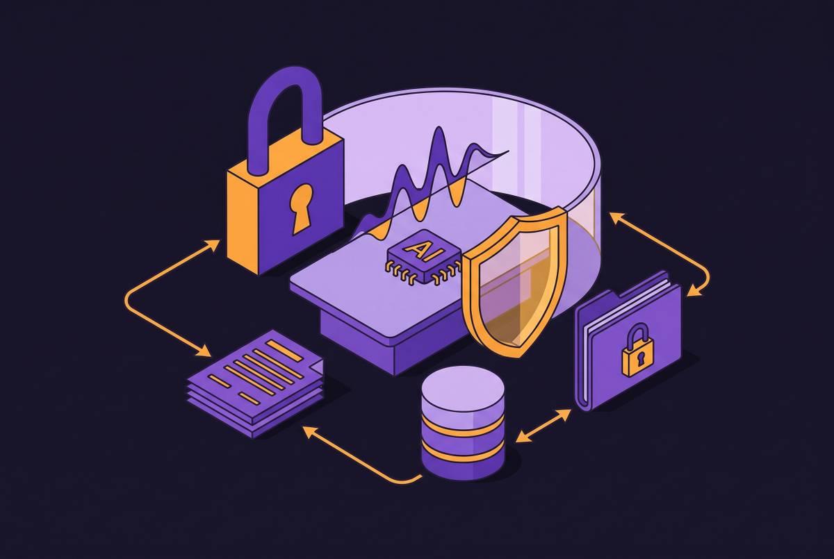 Cover illustration for “Meeting AI Security Risks in Regulated Industries”