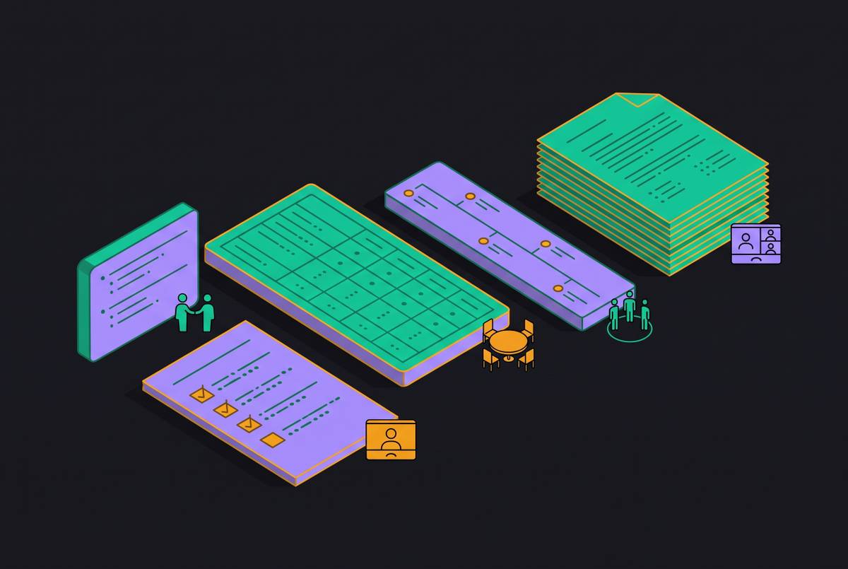 Cover illustration for “Meeting Summary Formats for Different Meeting Types”