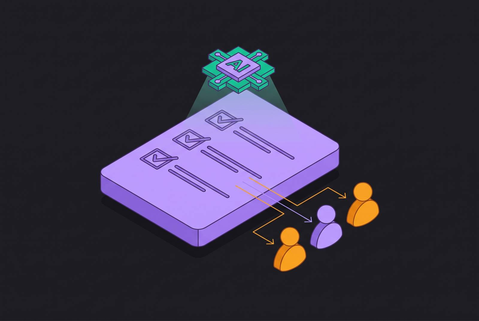 Cover illustration for “Automatic Action Item Detection and Attribution in AI Notes”