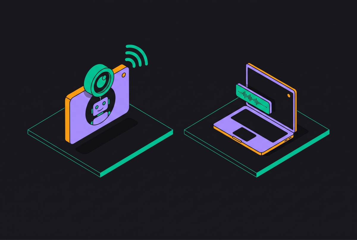 Cover illustration for “Visible Bot vs Silent Desktop Recorder for AI Notetaking”