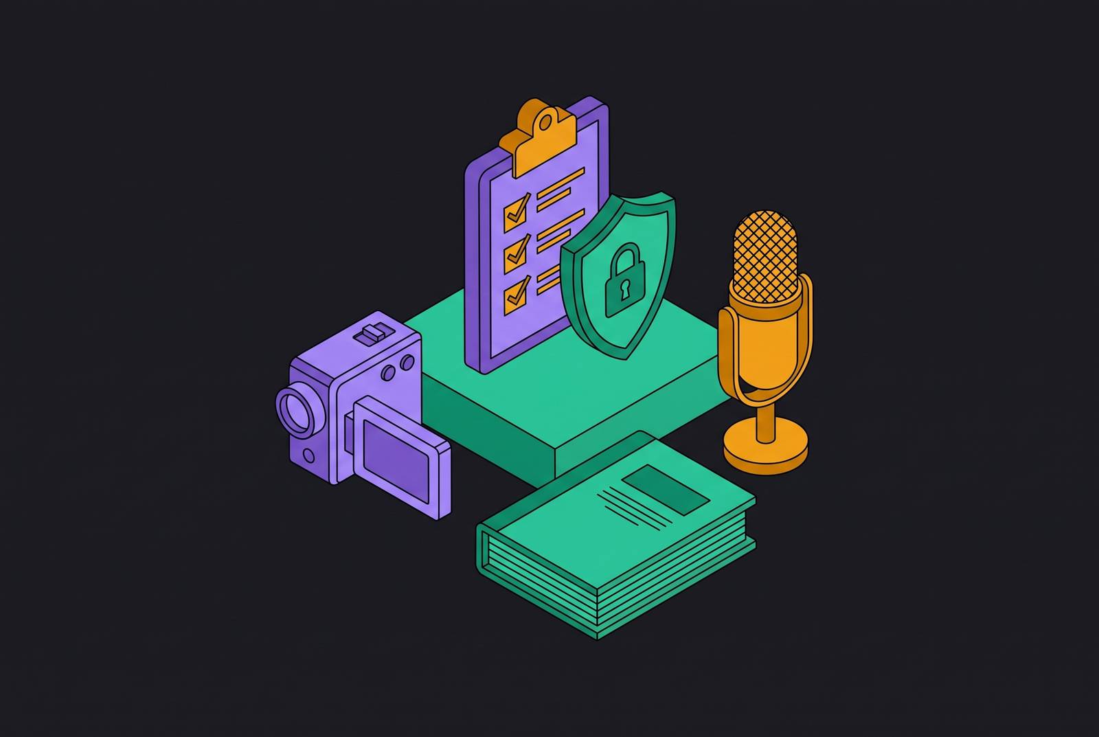 Cover illustration for “AI Notetaker Policies for Regulated Industries”