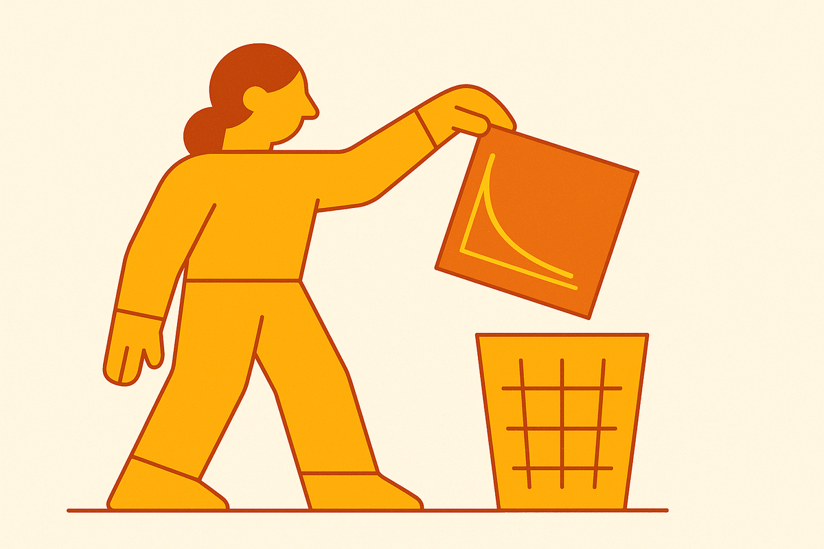 Cover illustration for “Forgetting Curves in Workplace Decision Making”