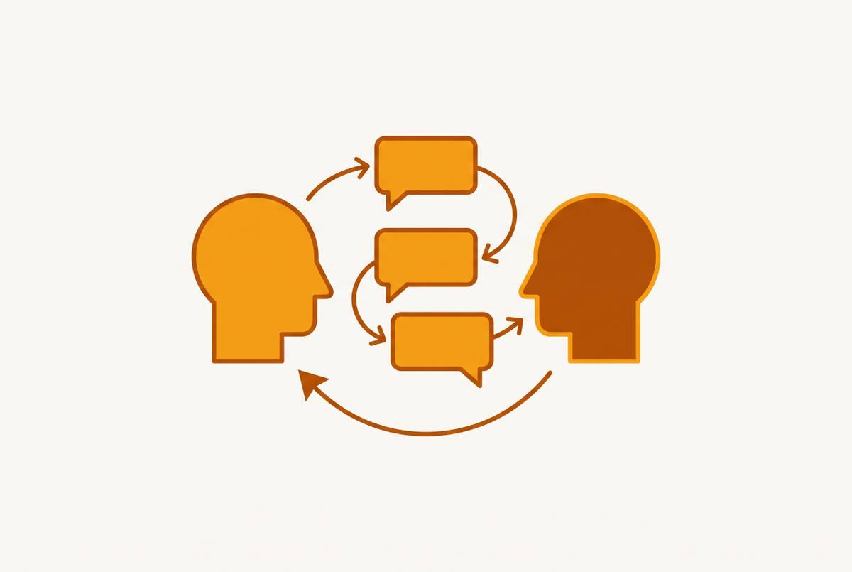 Cover illustration for “Repeated Conversations as an Organizational Failure Mode”