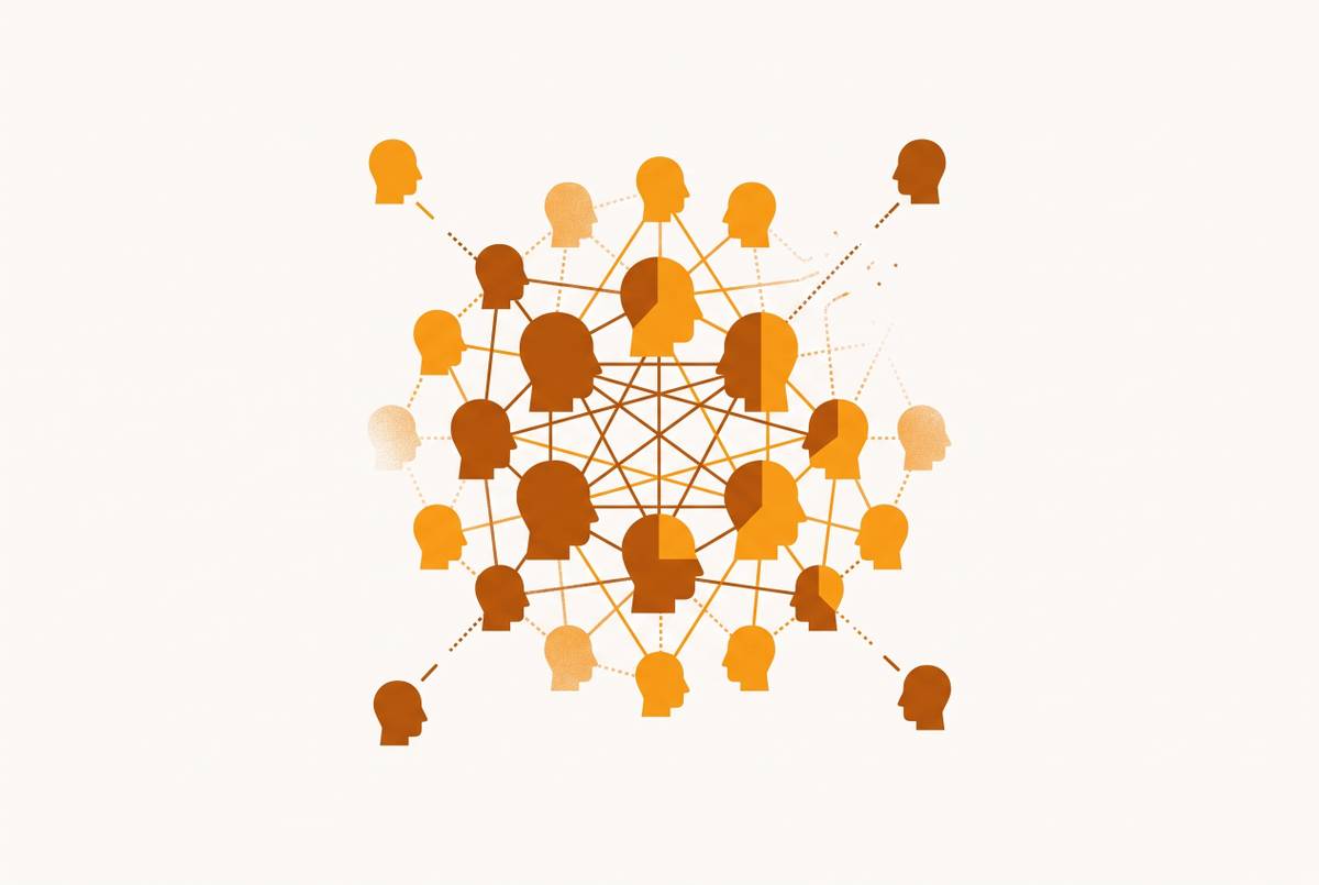 Cover illustration for “Transactive Memory Breakdown in Growing Teams”