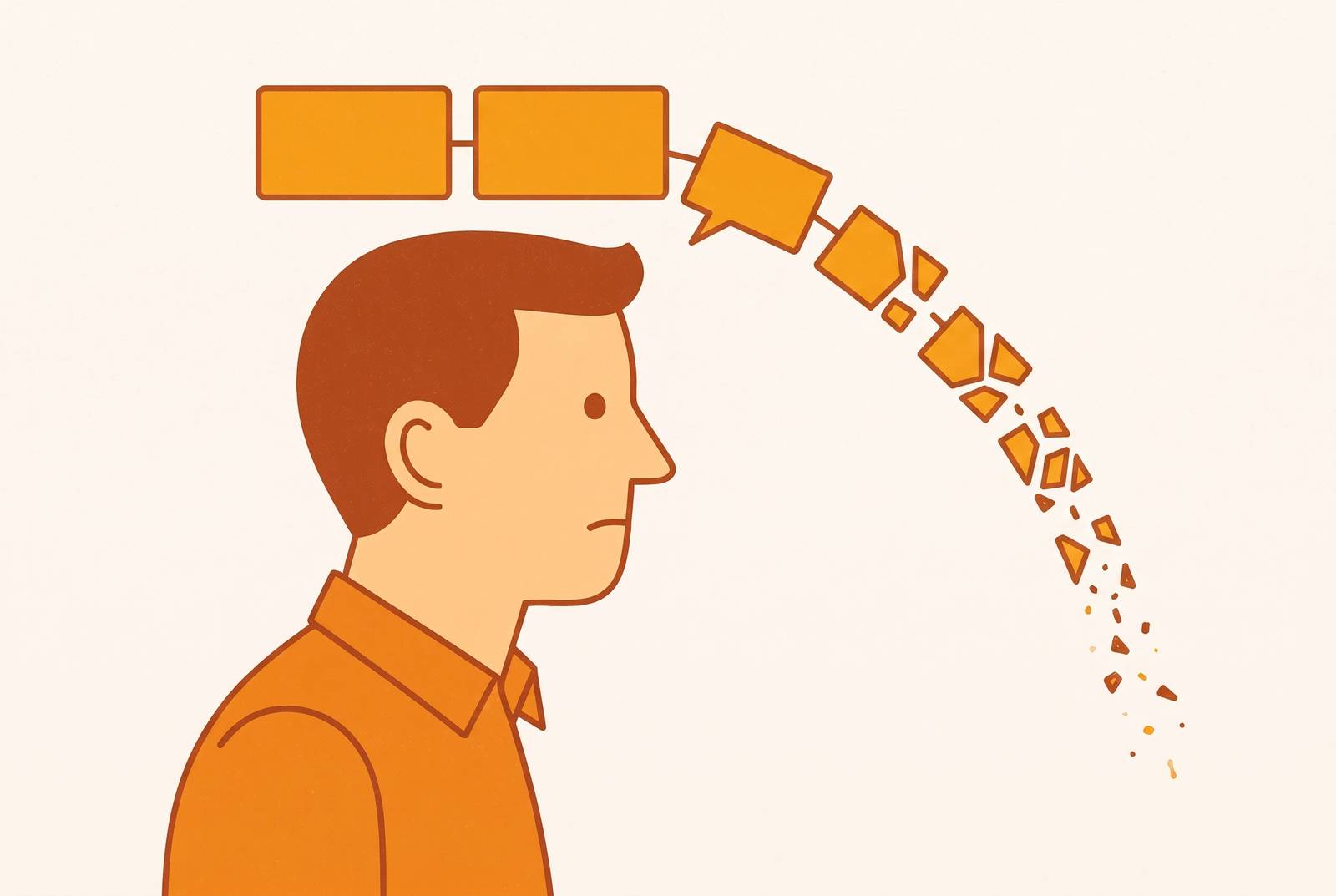Cover illustration for “The Forgetting Curve Applied to Meeting Content”