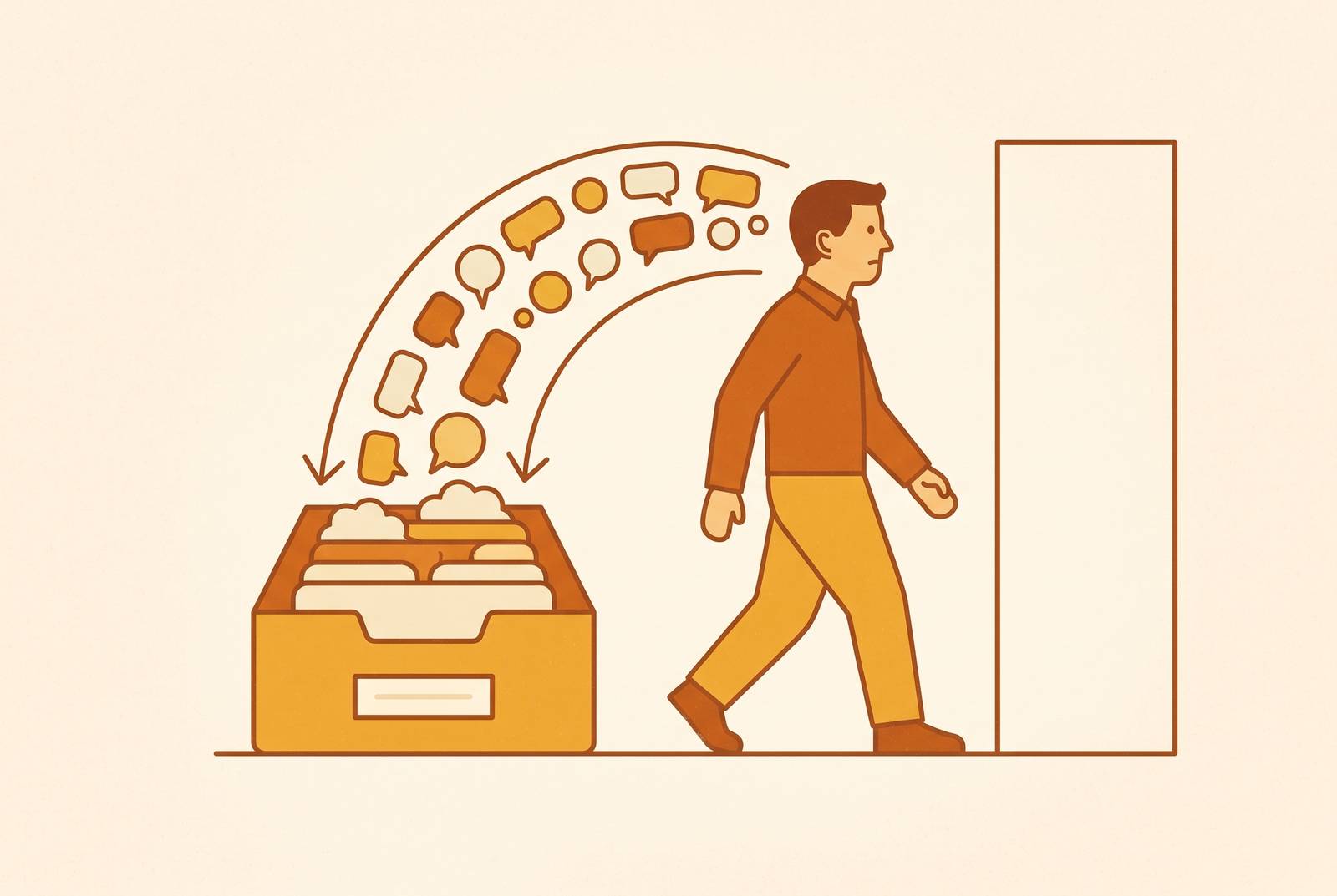 Cover illustration for “Structured Exit Interviews as Institutional Memory Capture”