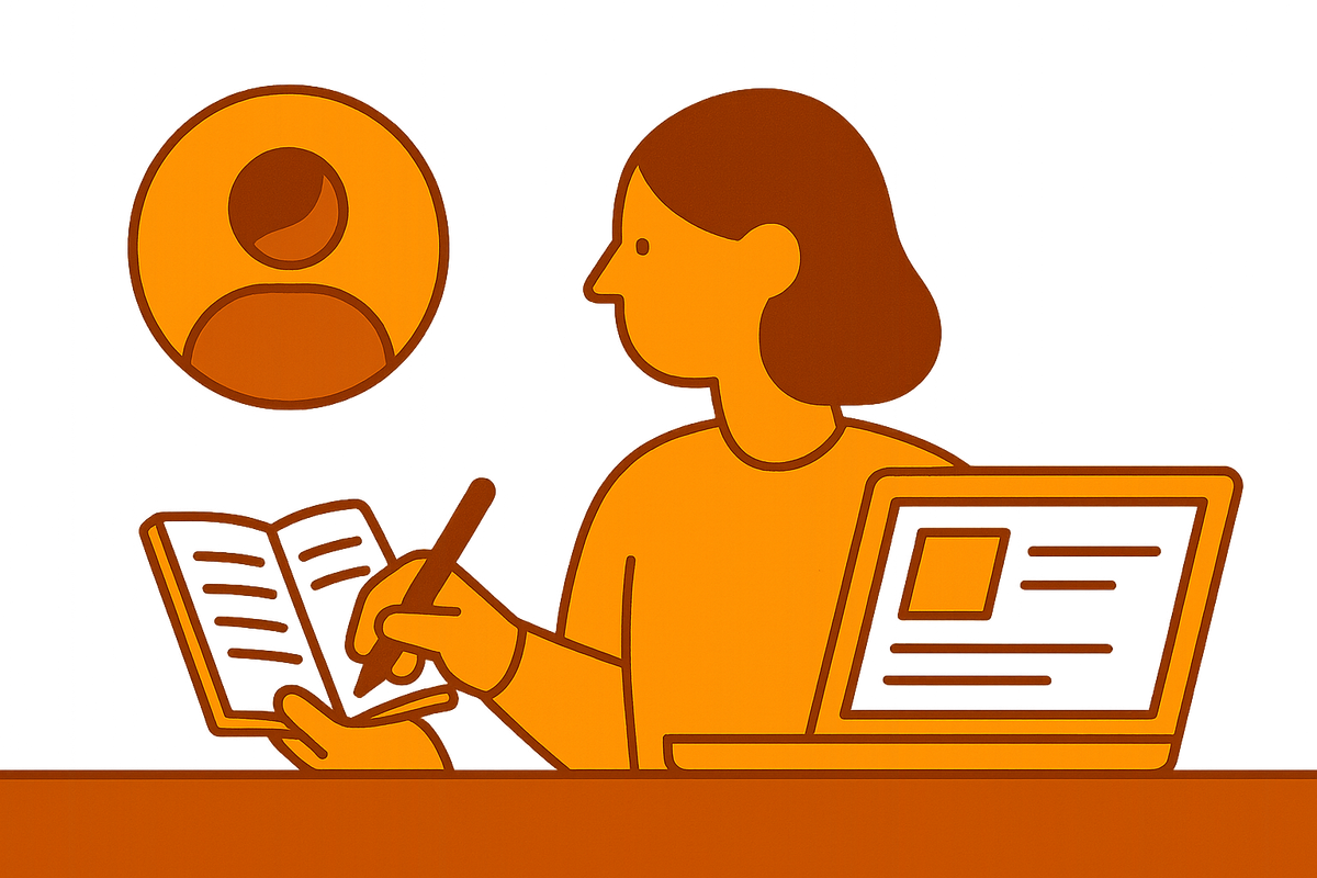 Cover illustration for “Attention Divided Between Participation and Documentation”