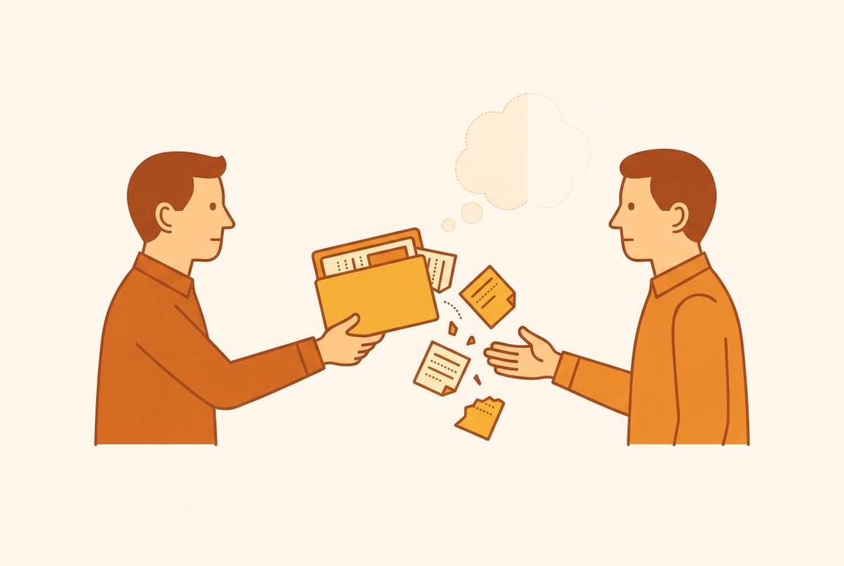 Cover illustration for “Sales Role Handoffs and Undocumented Client Context”