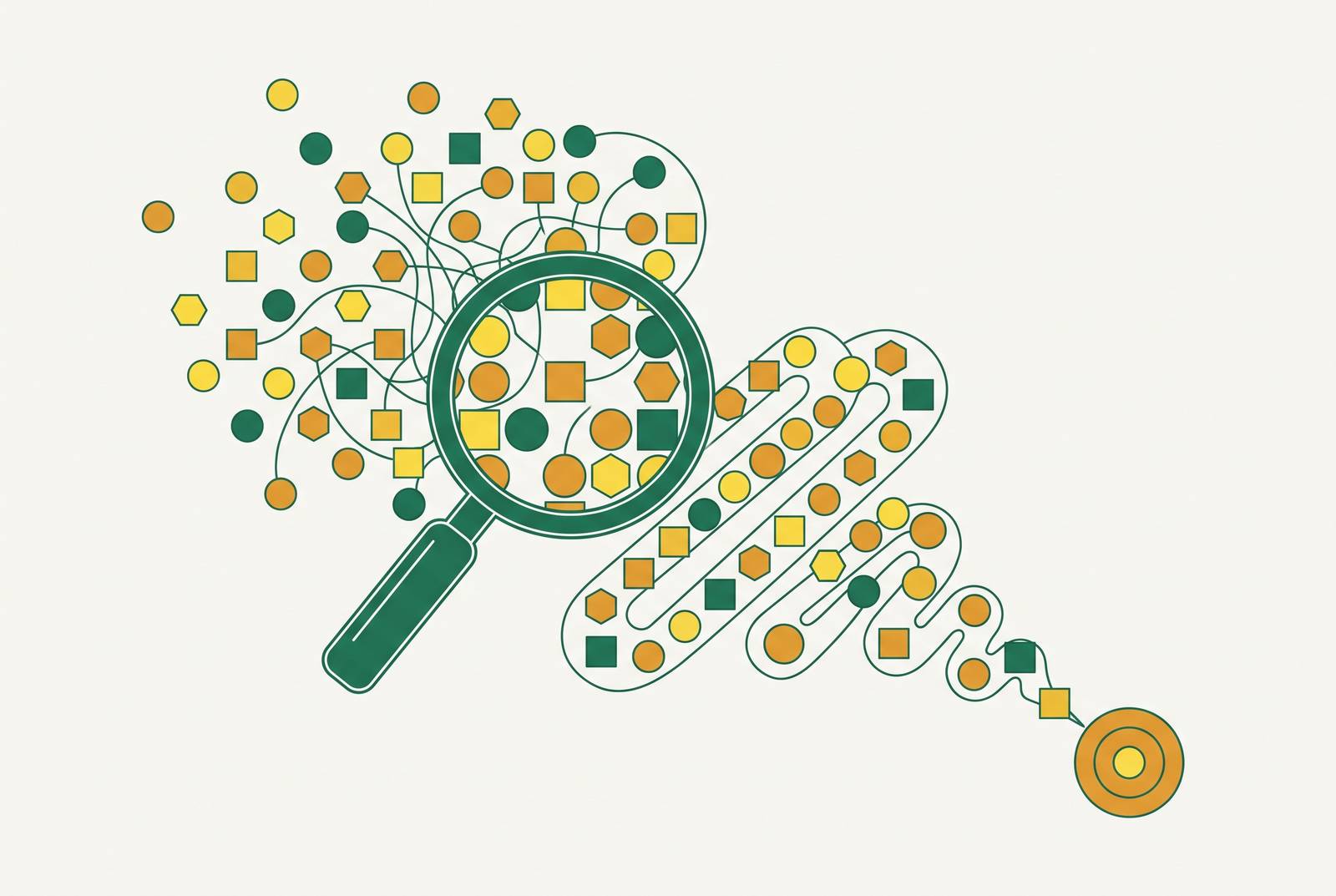 Cover illustration for “Keyword Research Process for B2B Content With Long Sales Cycles”