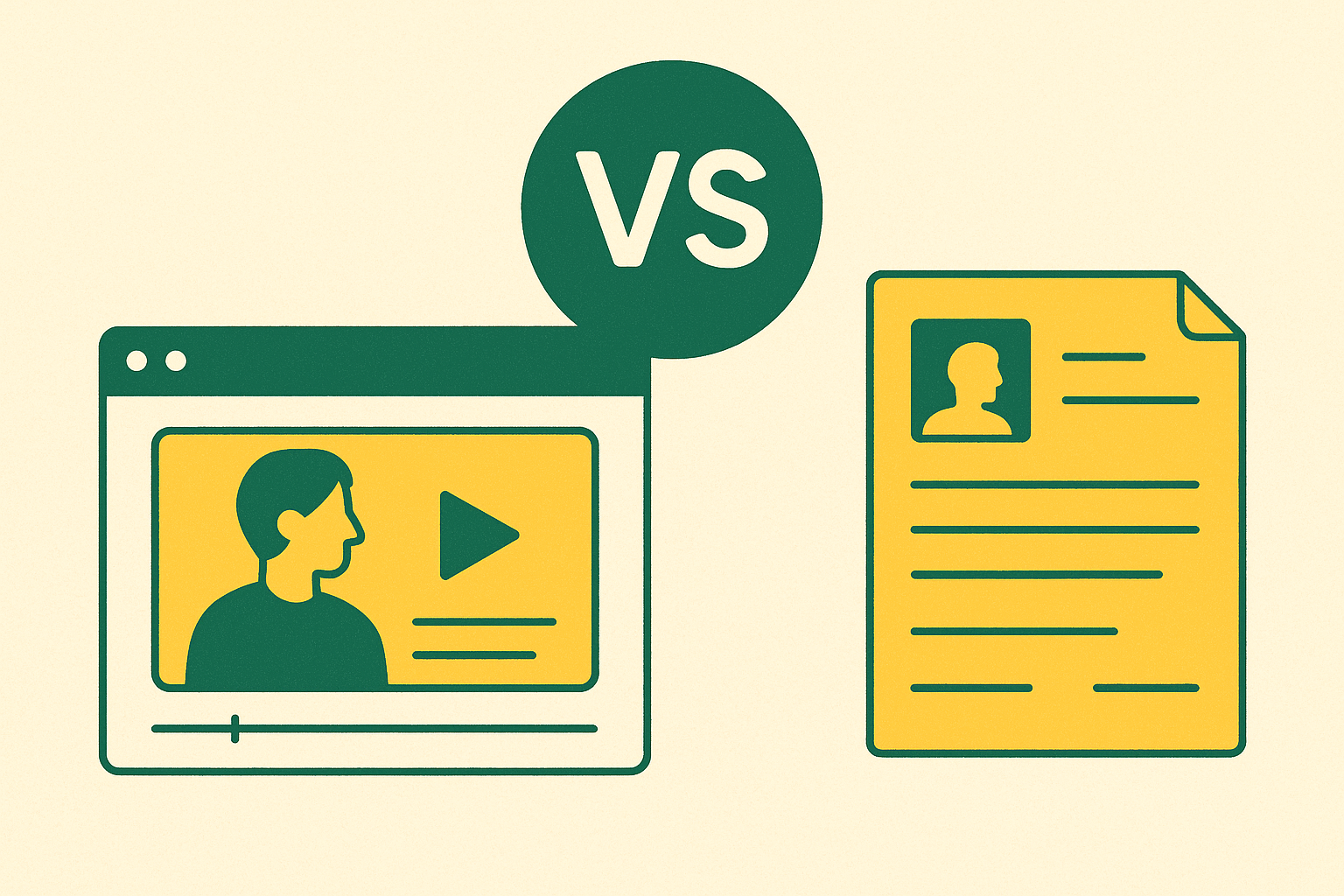 Cover illustration for “Video Case Studies vs Written Case Studies for B2B Sales”