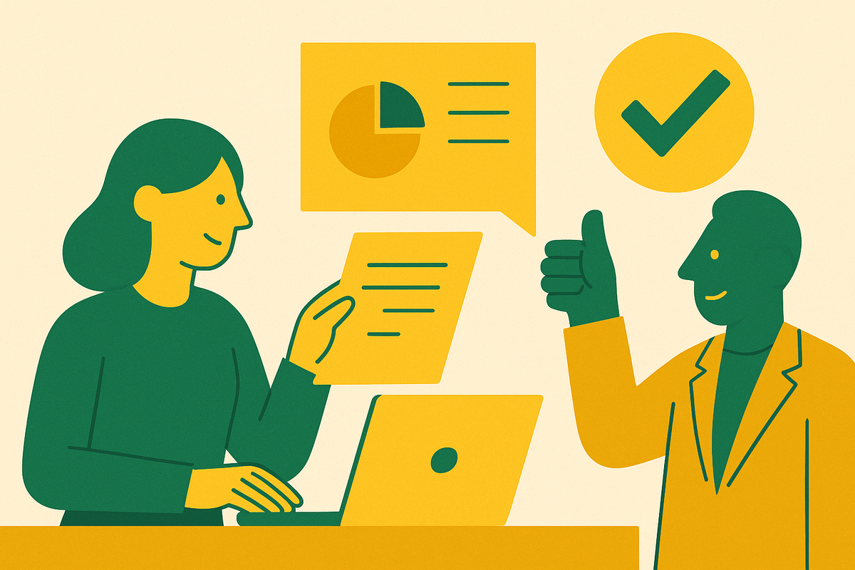 Cover illustration for “Getting Customers to Approve Case Studies Without Months of Delay”